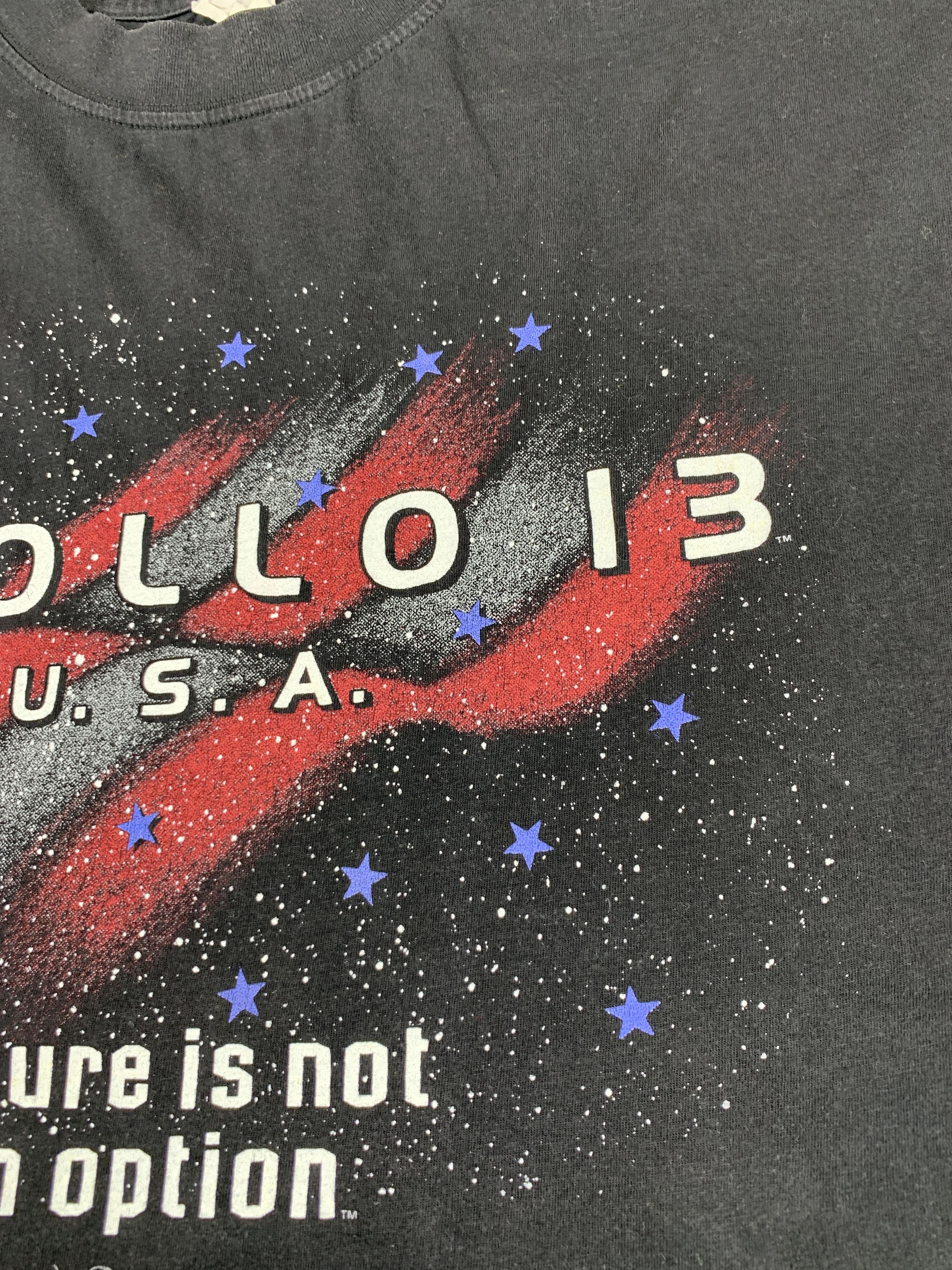 Vintage 90's Apollo 13 Tom Hanks Movie 1995 Vintage Men's T-shirt Size US XL / EU 56 / 4 - 9 Thumbnail