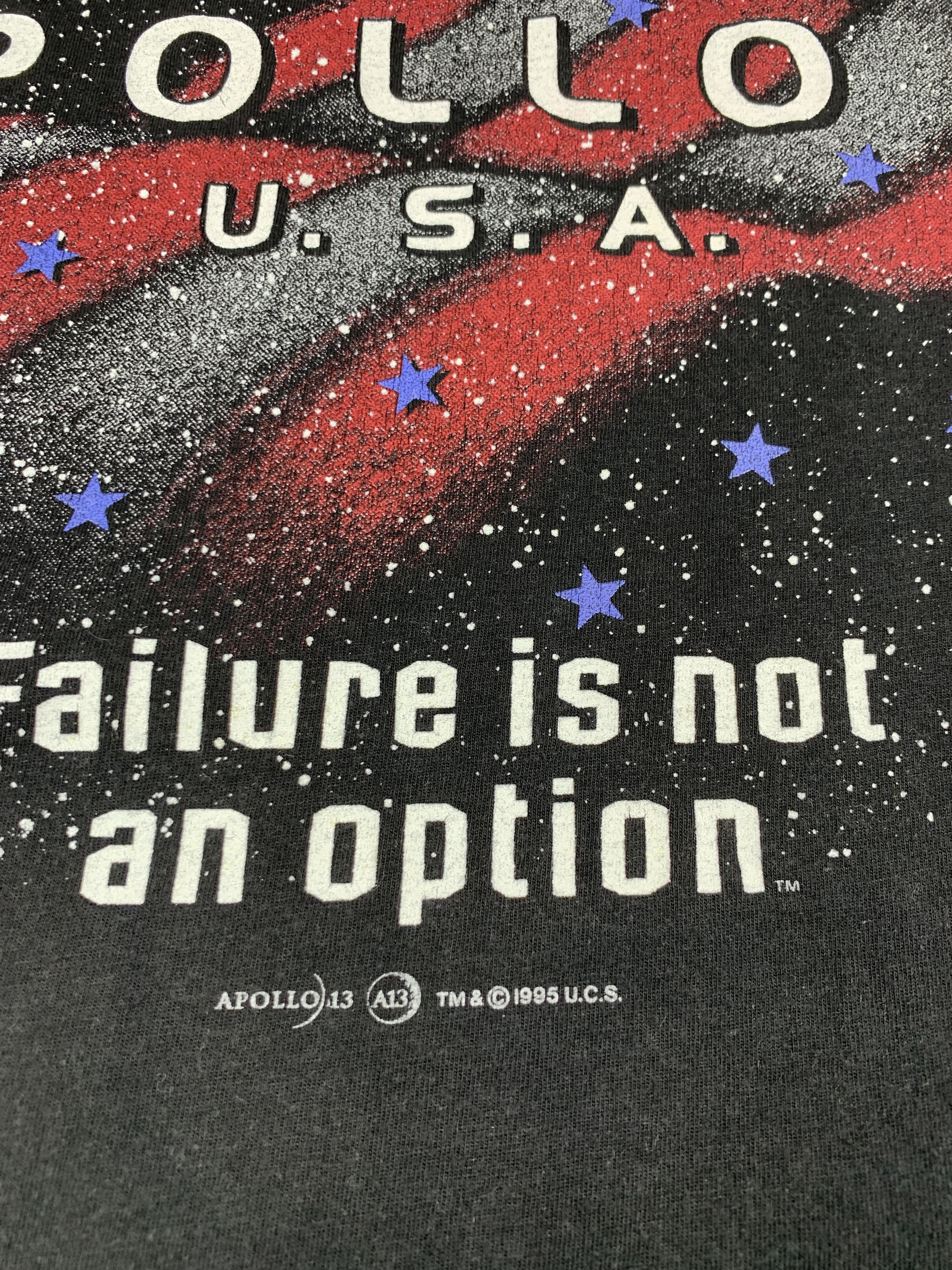 Vintage 90's Apollo 13 Tom Hanks Movie 1995 Vintage Men's T-shirt Size US XL / EU 56 / 4 - 7 Thumbnail