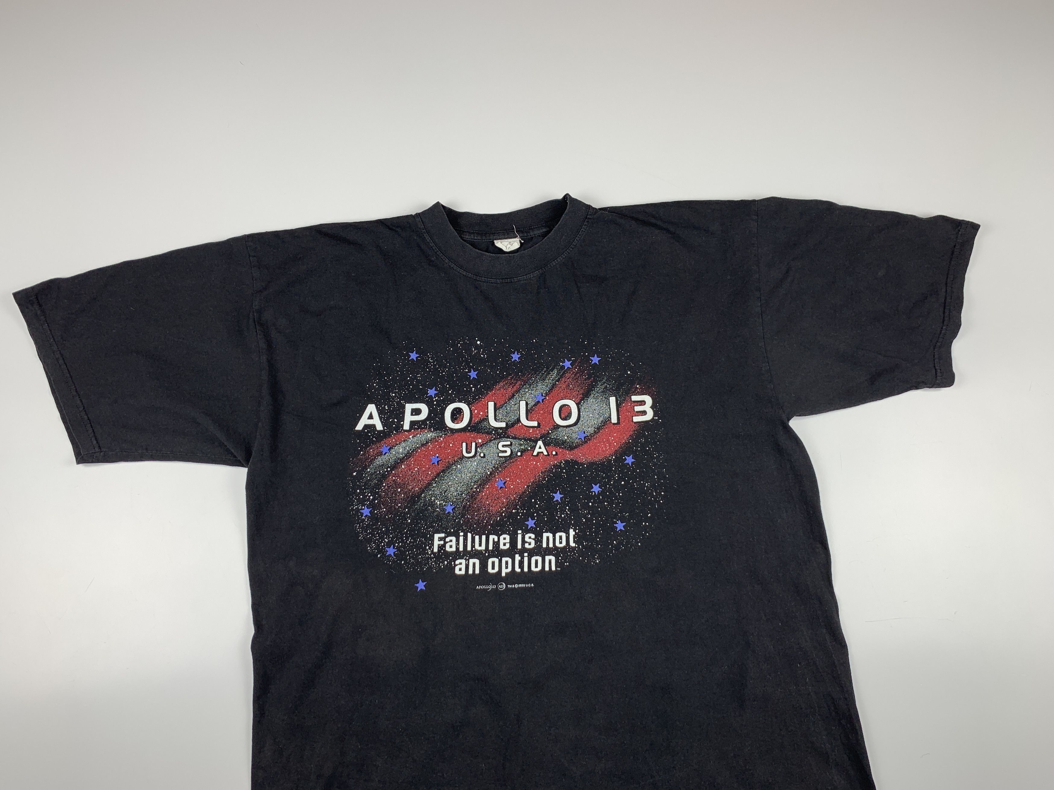 Vintage 90's Apollo 13 Tom Hanks Movie 1995 Vintage Men's T-shirt Size US XL / EU 56 / 4 - 2 Thumbnail