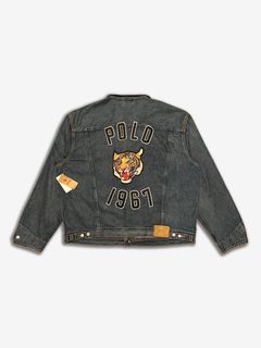 Ralph Lauren Tiger Bomber Jacket in Black