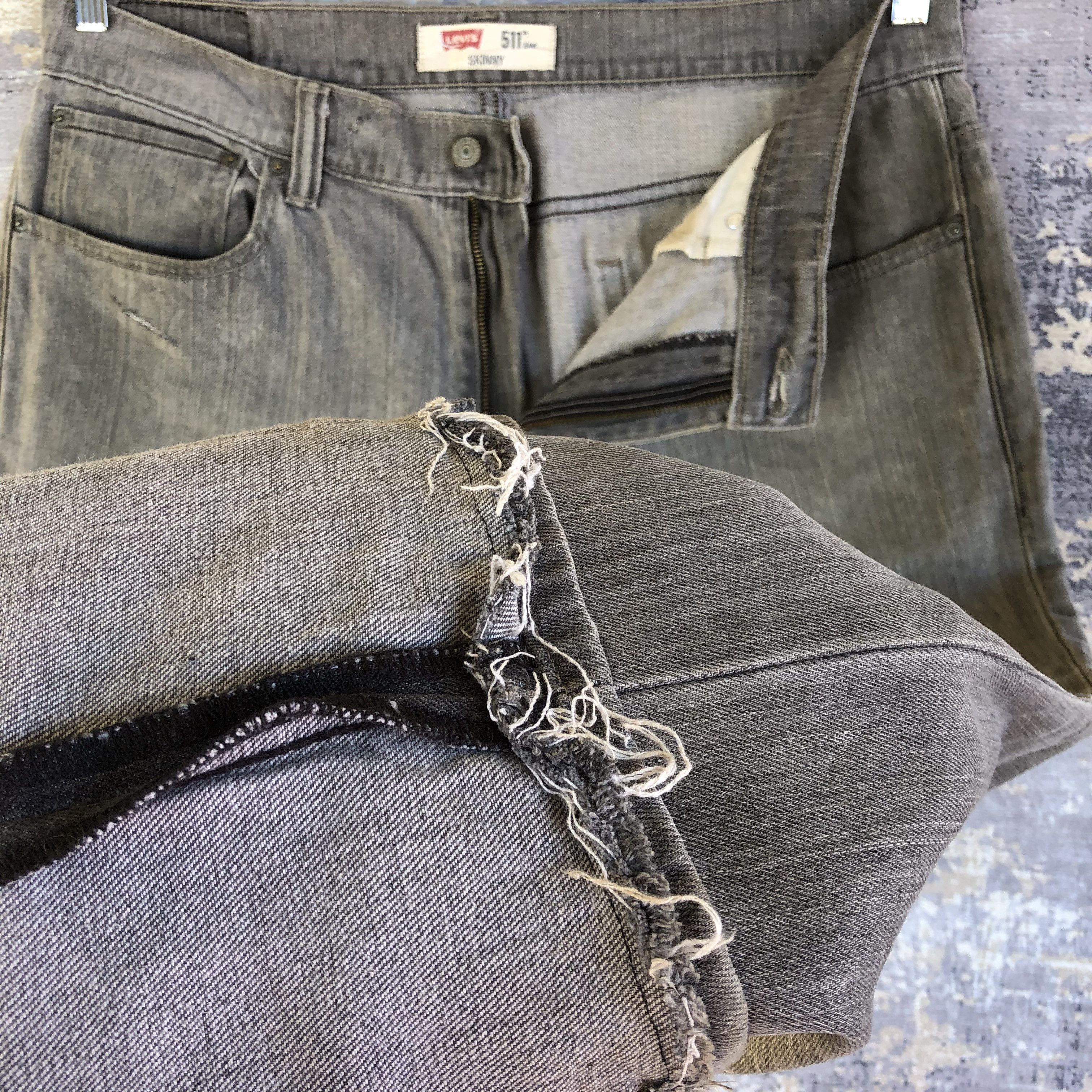 Levi's × Vintage Vintage Levis 511 Slim Jeans Levi's Faded Black Denim Pants Size US 36 / EU 52 - 8 Thumbnail