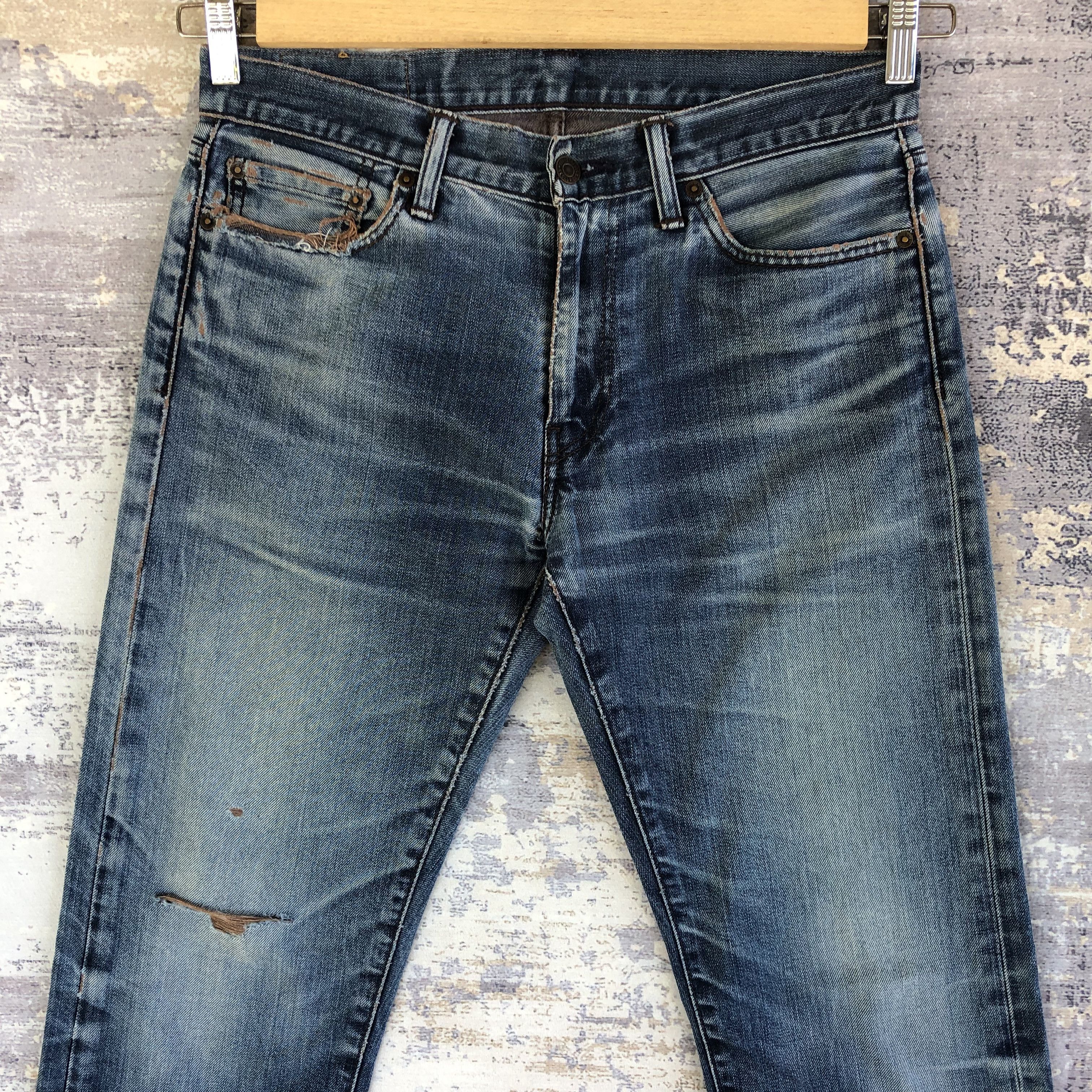 Levi's × Vintage Vintage Levis Faded Jeans Levi's Distressed Light Wash Denim Size US 32 / EU 48 - 3 Thumbnail