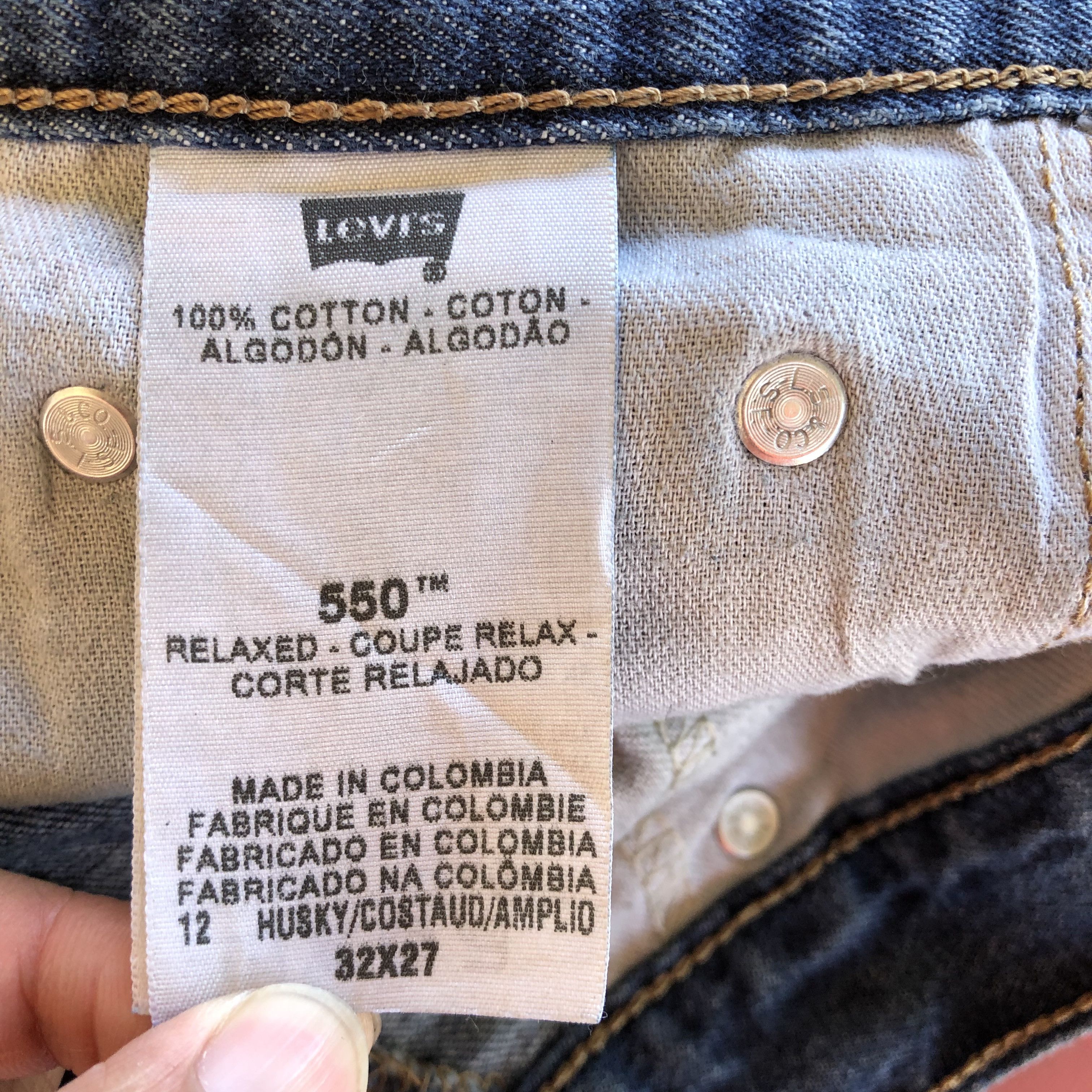 Levi's × Vintage Vintage Levi's 550 Jeans Levis Denim Pants BS46670. Size US 32 / EU 48 - 9 Thumbnail