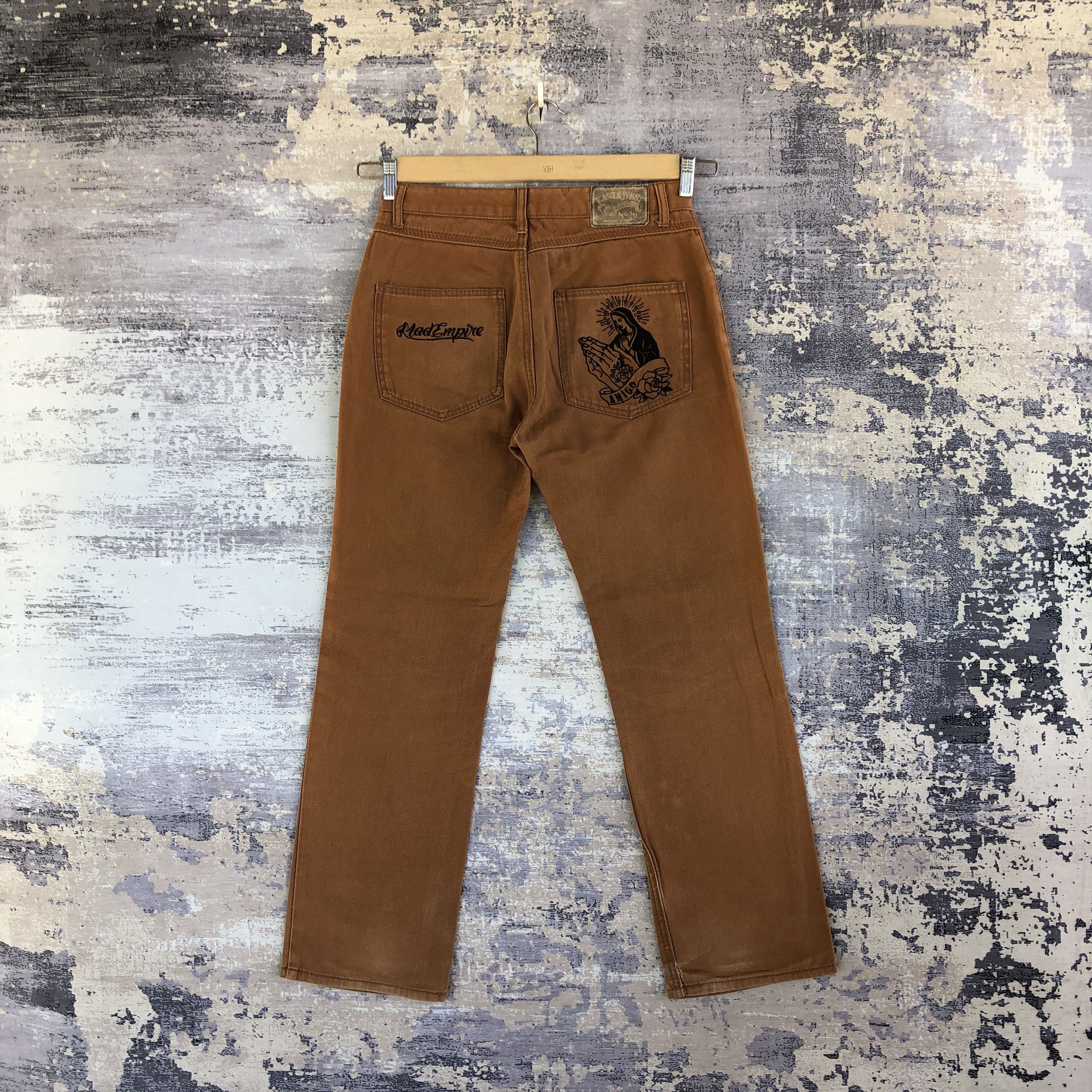 Vintage Hideous Japanese Jeans Yesus Jesus Denim Pants BS46669. Size 28" / US 6 / IT 42 - 1 Thumbnail