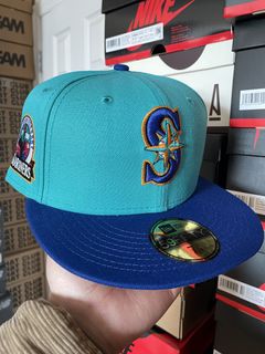 Seattle Mariners Fitted Hat Sneakertown 7 1/4 30th Ann Patch Rare New Era