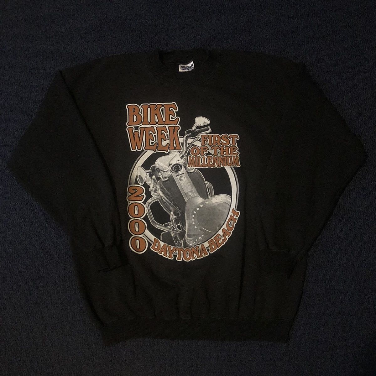 Harley Davidson Vintage 2000 Bike Week Daytona Beach Florida Heavy Crewneck Size US L / EU 52-54 / 3 - 1 Thumbnail
