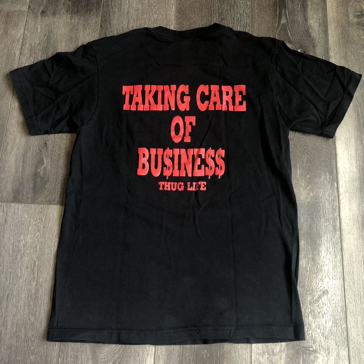 Rap Tees Vintage 90s Thug Life Taking Care of Business Tupac Rap Tee Size US S / EU 44-46 / 1 - 2 Thumbnail