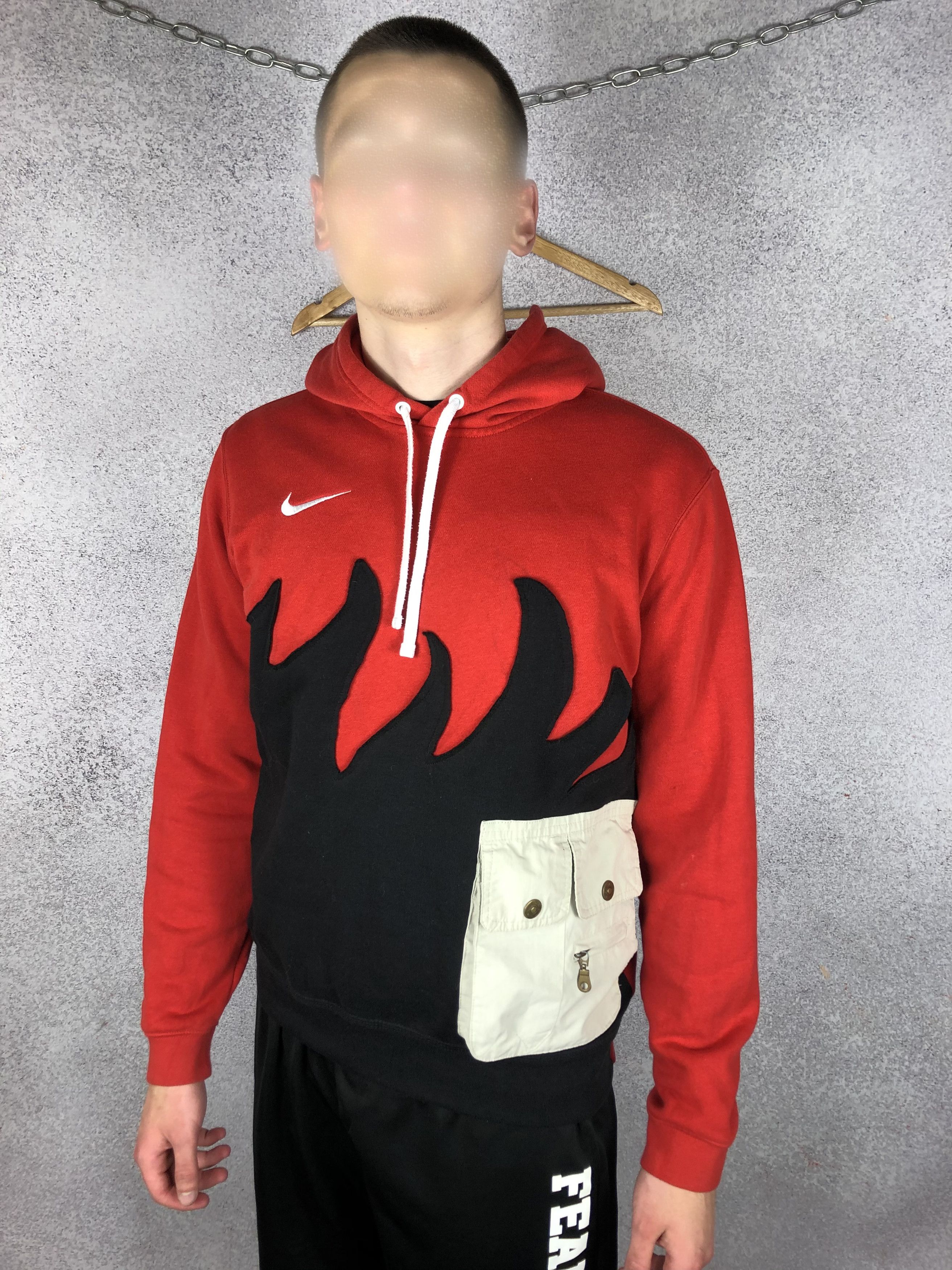 Nike Vintage Nike Flame 1of1 Techwear Custom Hoodie Size US M / EU 48-50 / 2 - 4 Thumbnail
