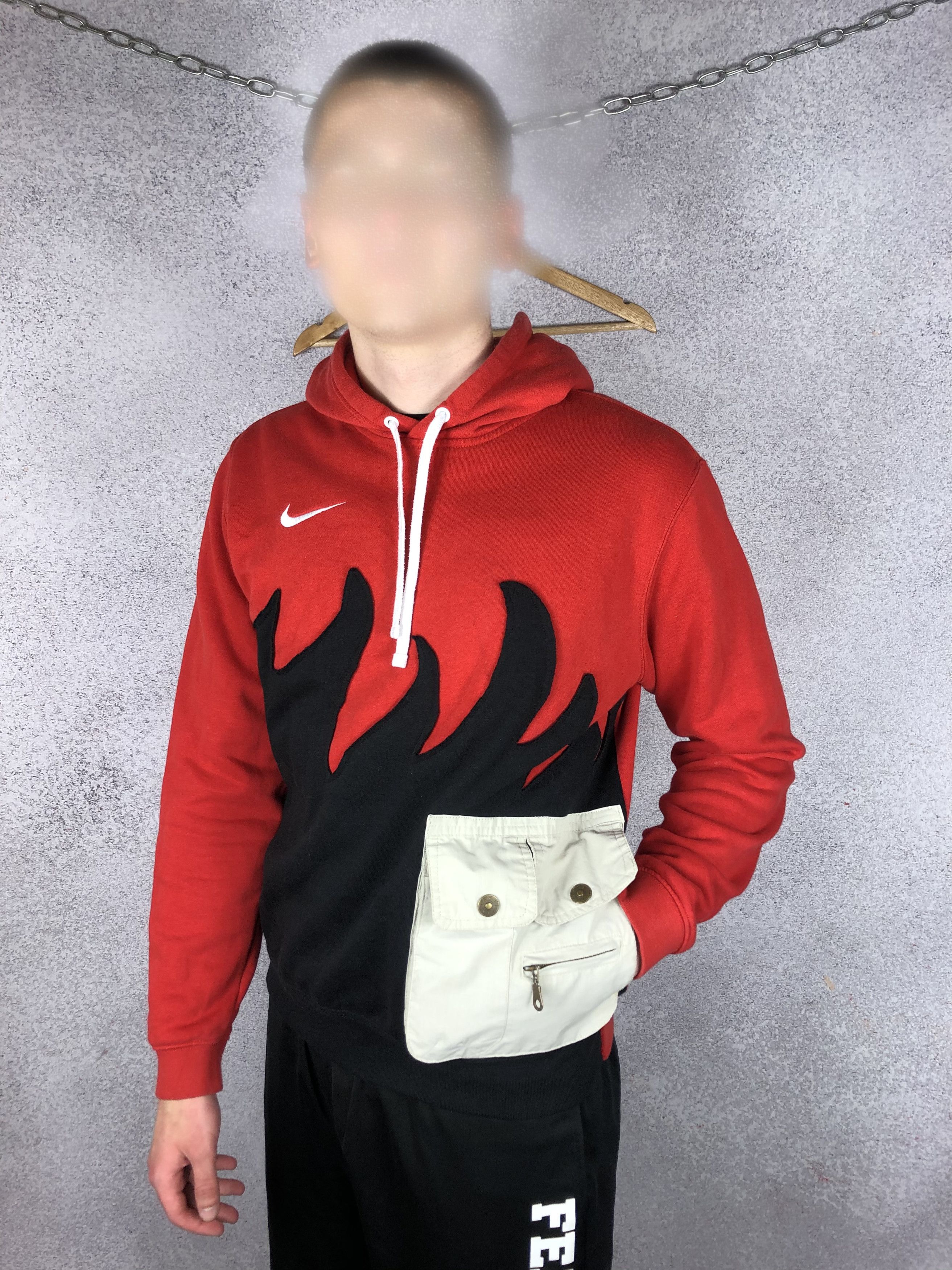 Nike Vintage Nike Flame 1of1 Techwear Custom Hoodie Size US M / EU 48-50 / 2 - 7 Thumbnail