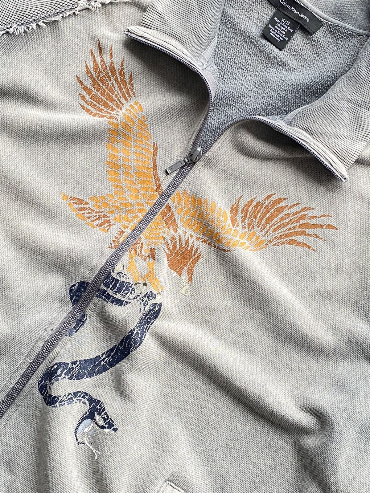 Calvin Klein × Vintage Vintage Y2K Calvin Klein Full Zip Faded Size US XL / EU 56 / 4 - 9 Thumbnail