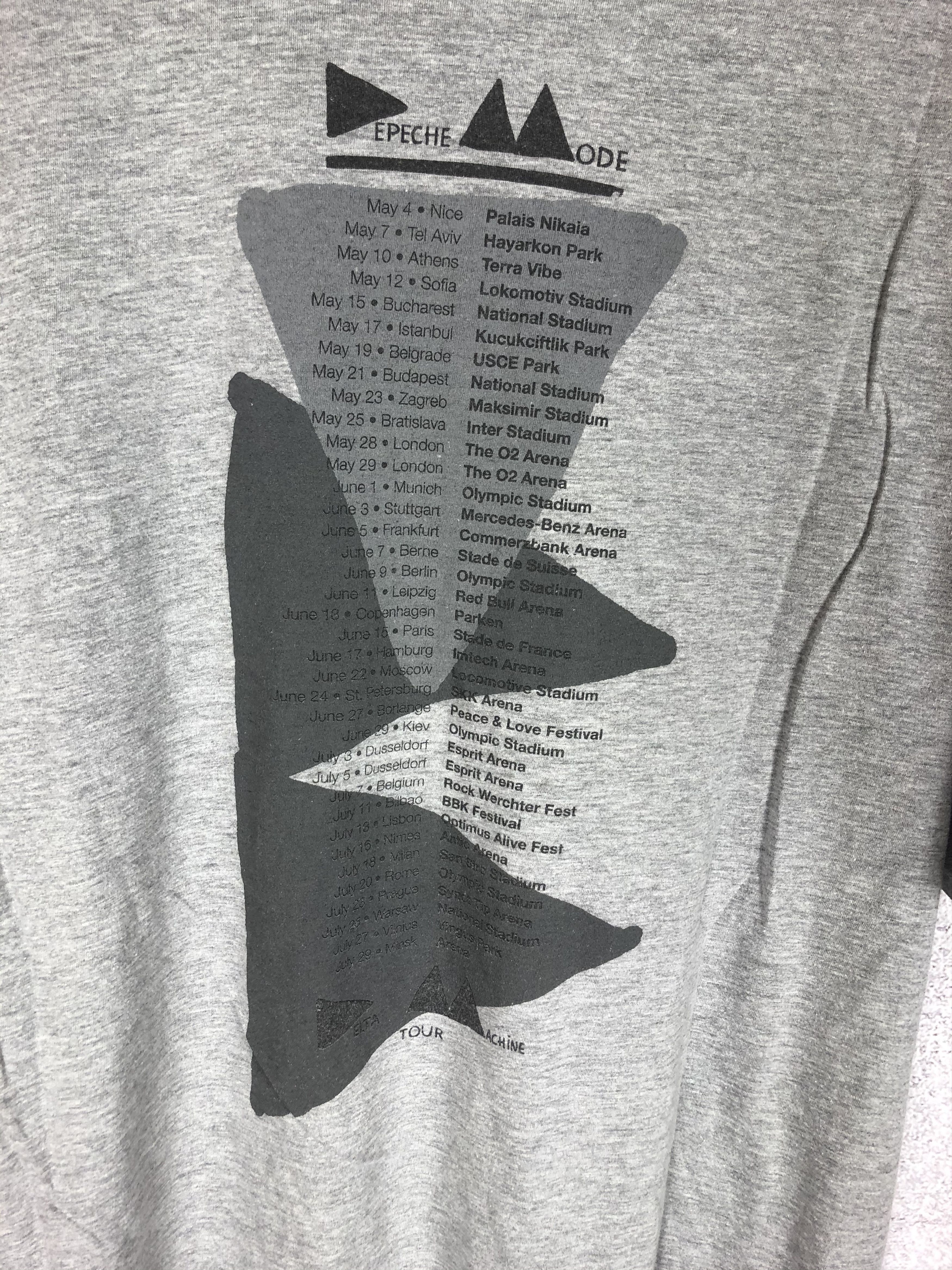 Band Tees Vintage Depeche Mode Rock Tee Tour T-Shirt Size US XL / EU 56 / 4 - 5 Thumbnail