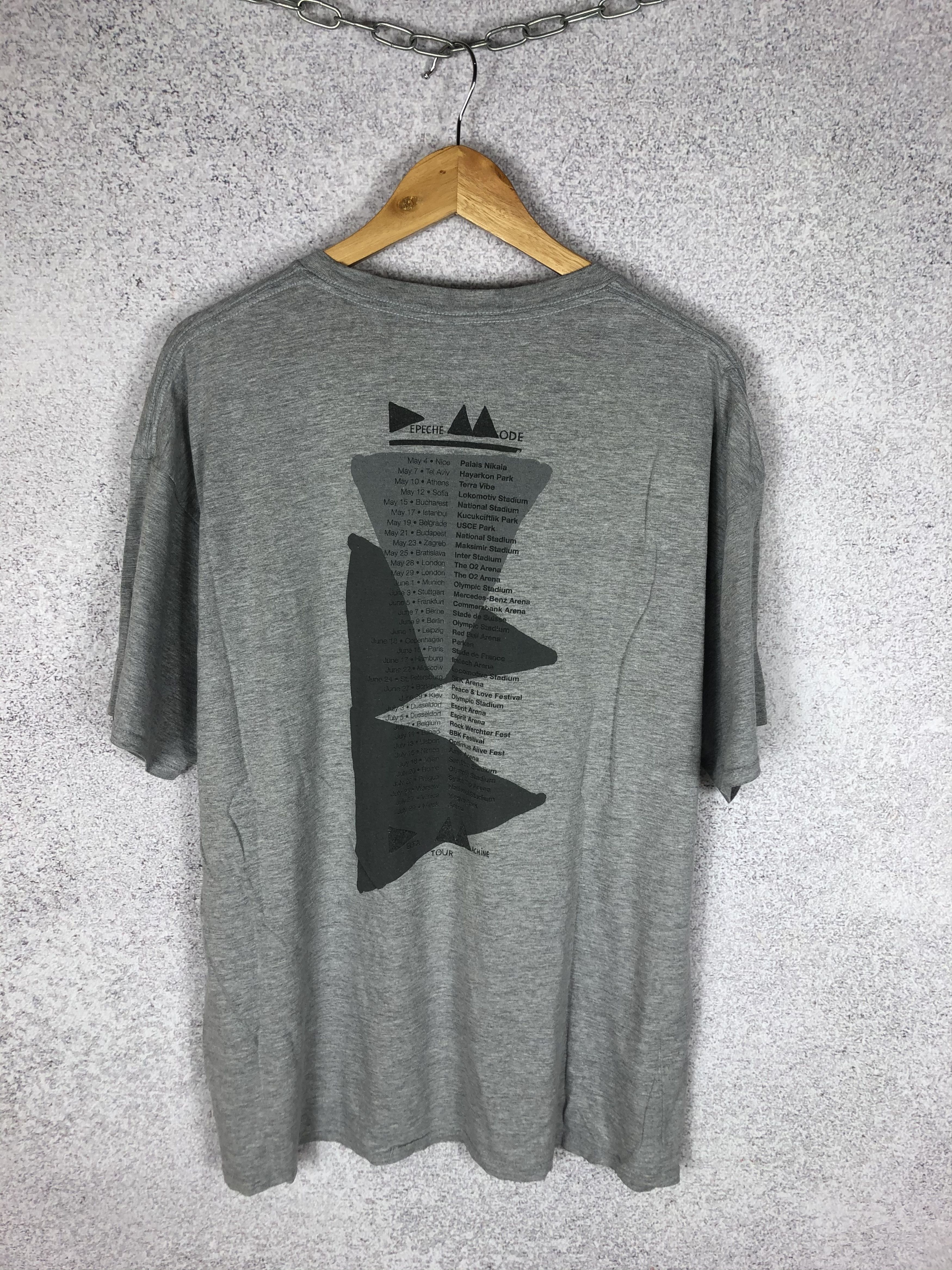 Band Tees Vintage Depeche Mode Rock Tee Tour T-Shirt Size US XL / EU 56 / 4 - 4 Thumbnail