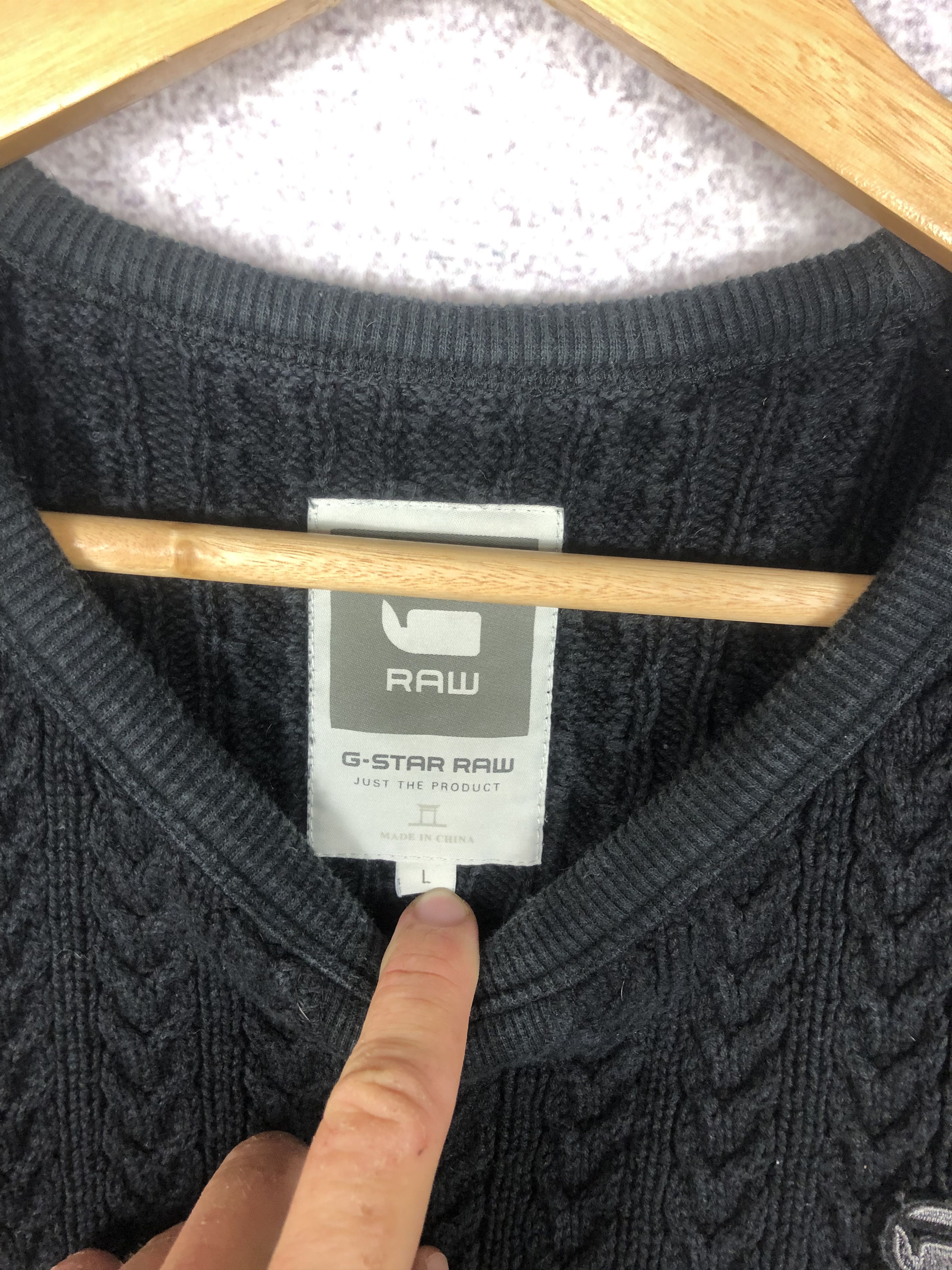 G-Star Vintage G-Star Raw Knit Sweater Size US L / EU 52-54 / 3 - 5 Thumbnail