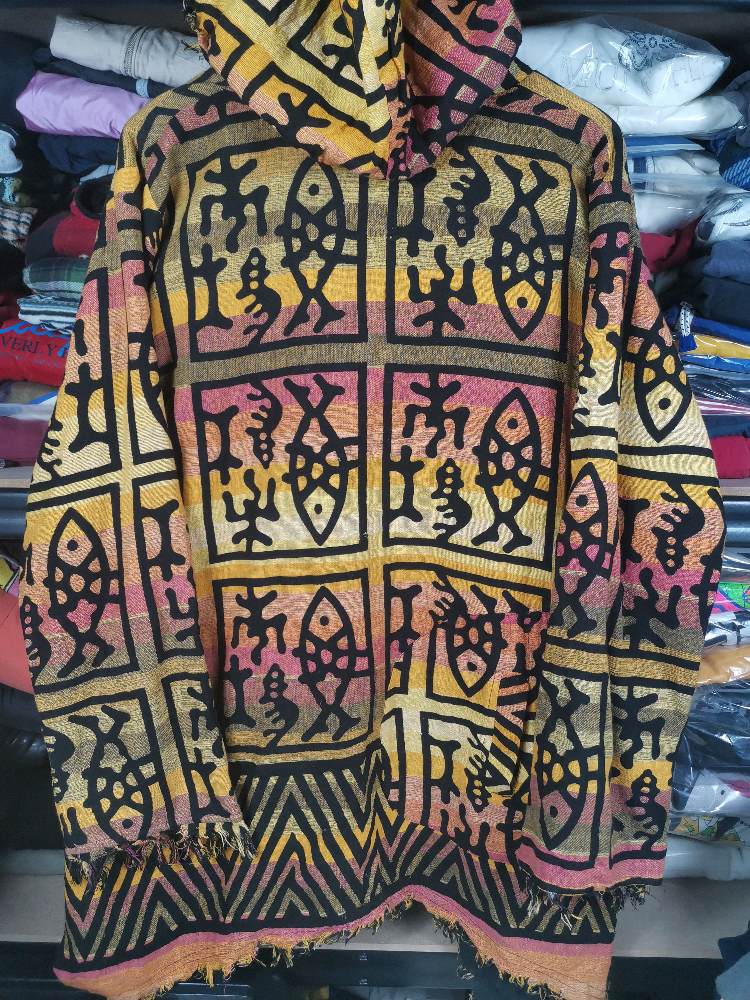 Vintage Navajo Poncho Jacket By Elaodeo