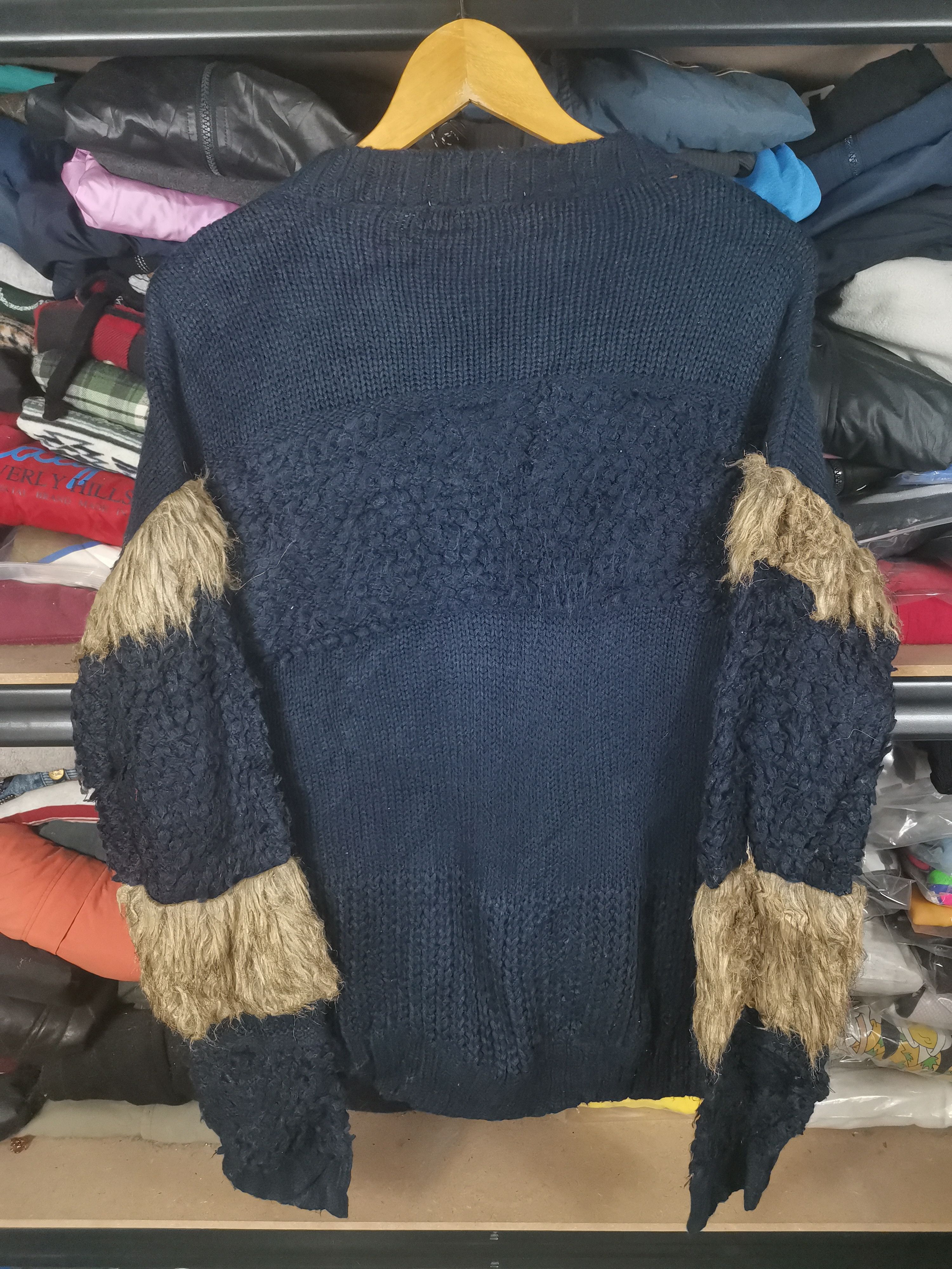Japanese Brand Vintage Japanese Brand Furry Rate Mohair Sweatshirt Size US L / EU 52-54 / 3 - 3 Thumbnail