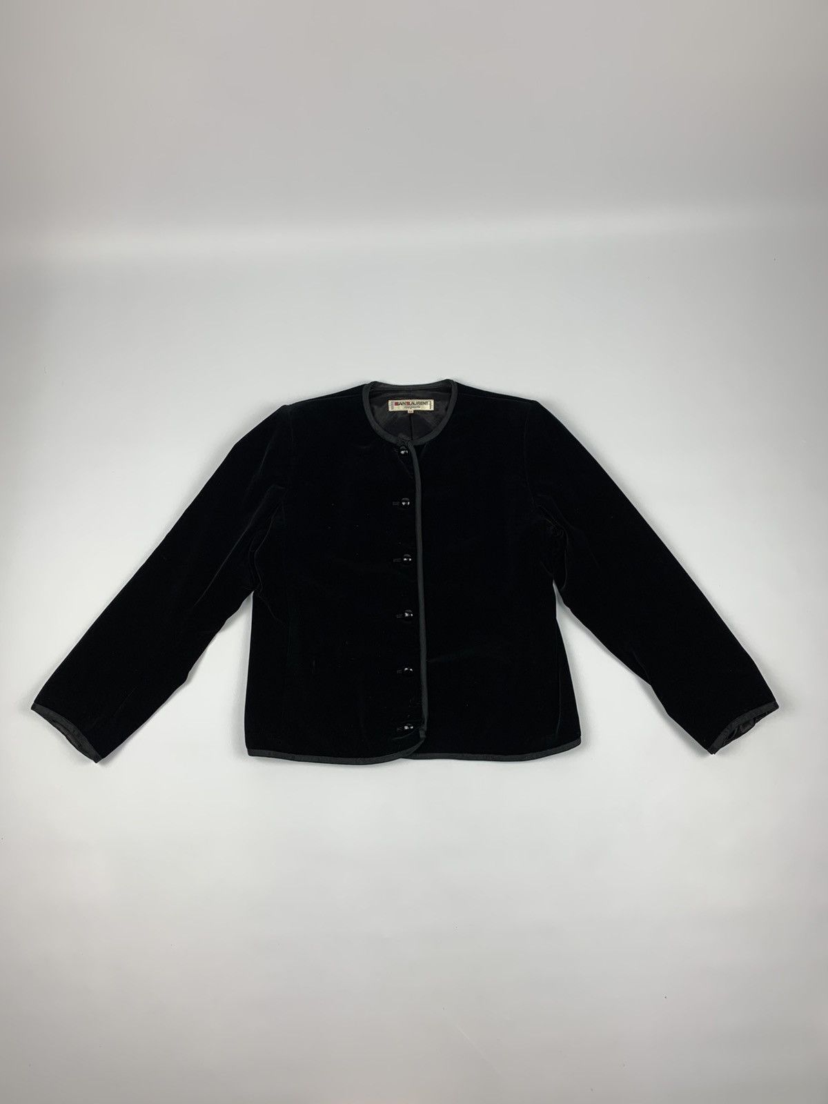 image of Saint Laurent Paris x Vintage Saint Laurent Rive Gauche Vintage Jacket in Black, Women's (Size Larg