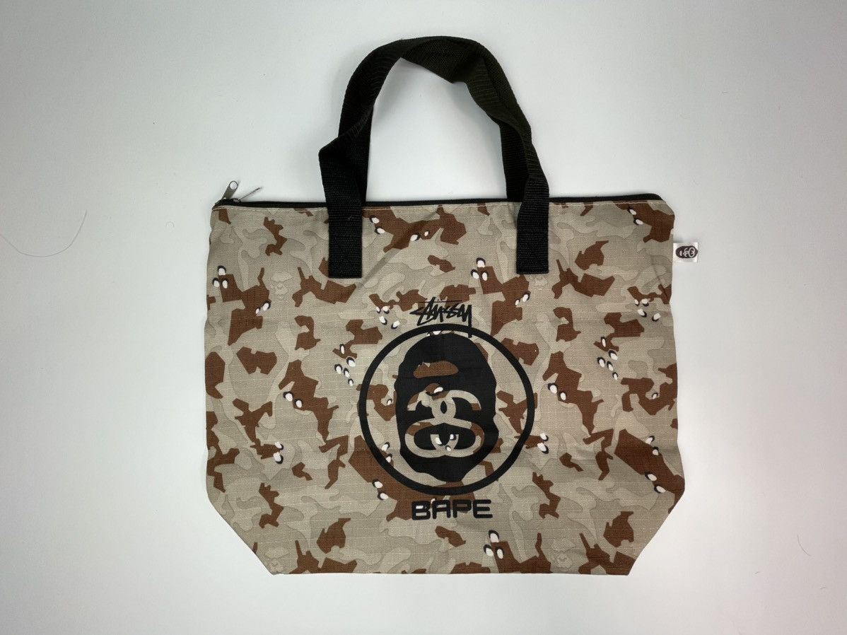 Bape × Stussy Authentic Bape X Stussy Tote Zipped Bag Size ONE SIZE - 8 Thumbnail