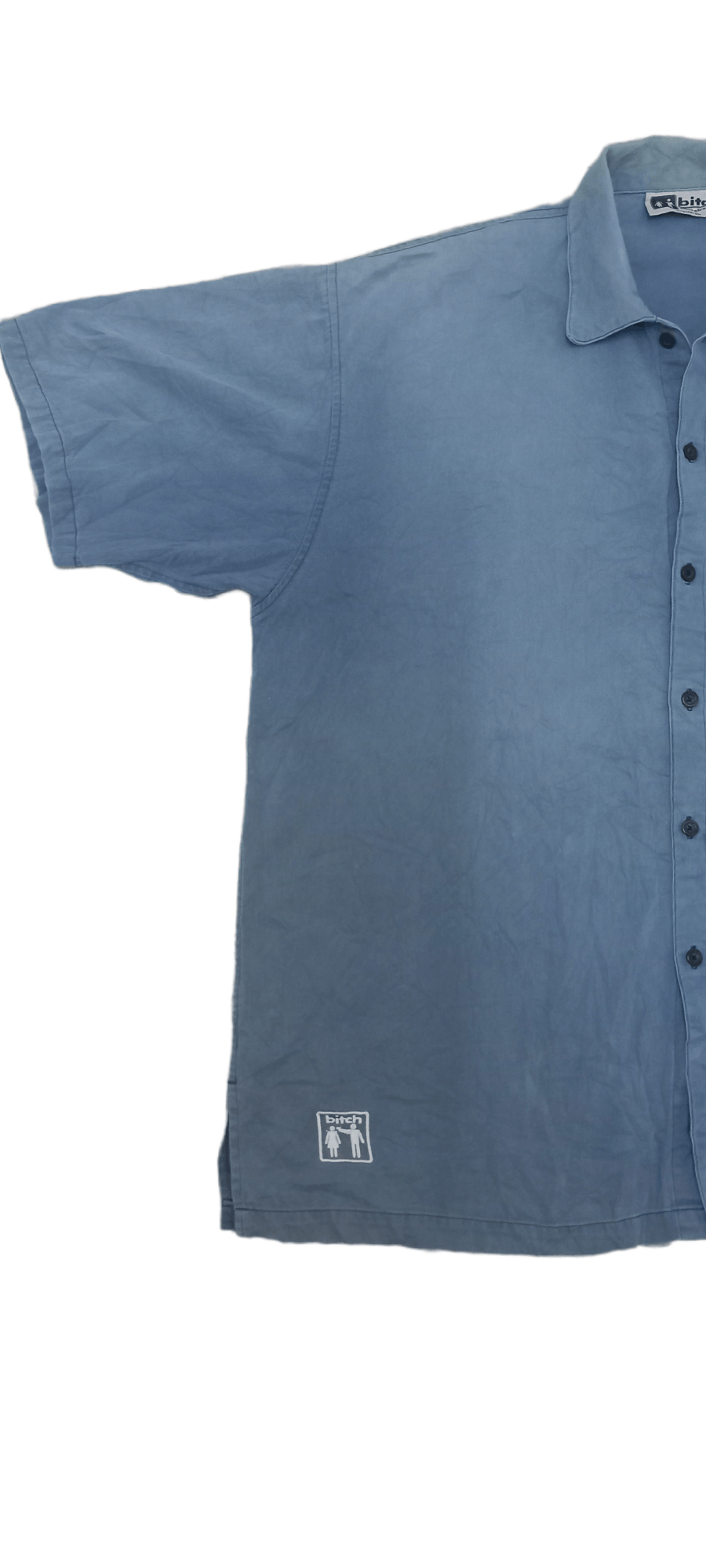 Vintage VINTAGE 90s BITCH SKATEBOARD POCKET BUTTON UP SHORT SLEEVE Size US L / EU 52-54 / 3 - 2 Thumbnail