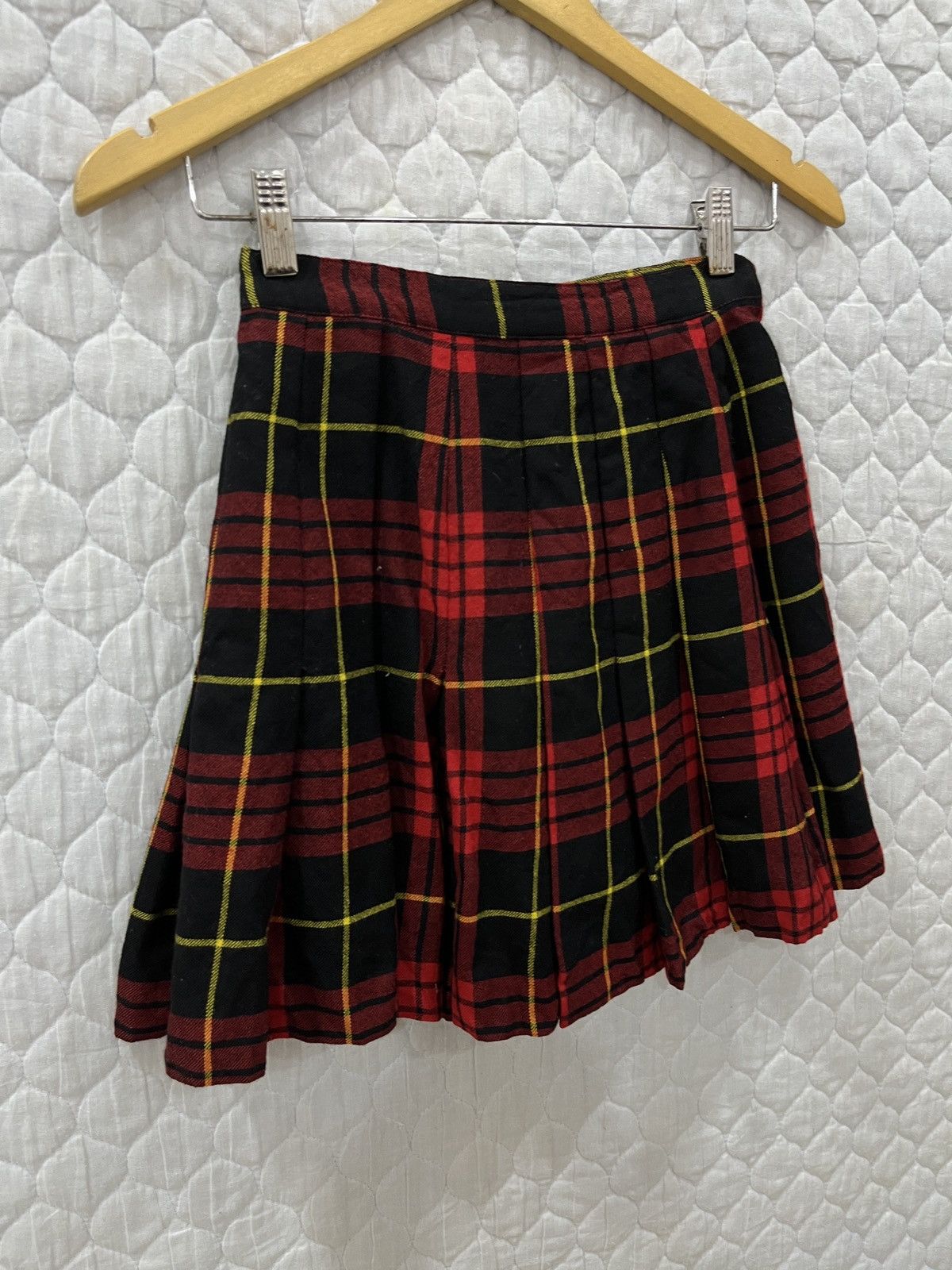 Junko Shimada (Nnnn). JUNKO SHIMADA PLAID TARTAN WRAP SKIRTS Size 24" / US 00 / IT 34 - 6 Thumbnail