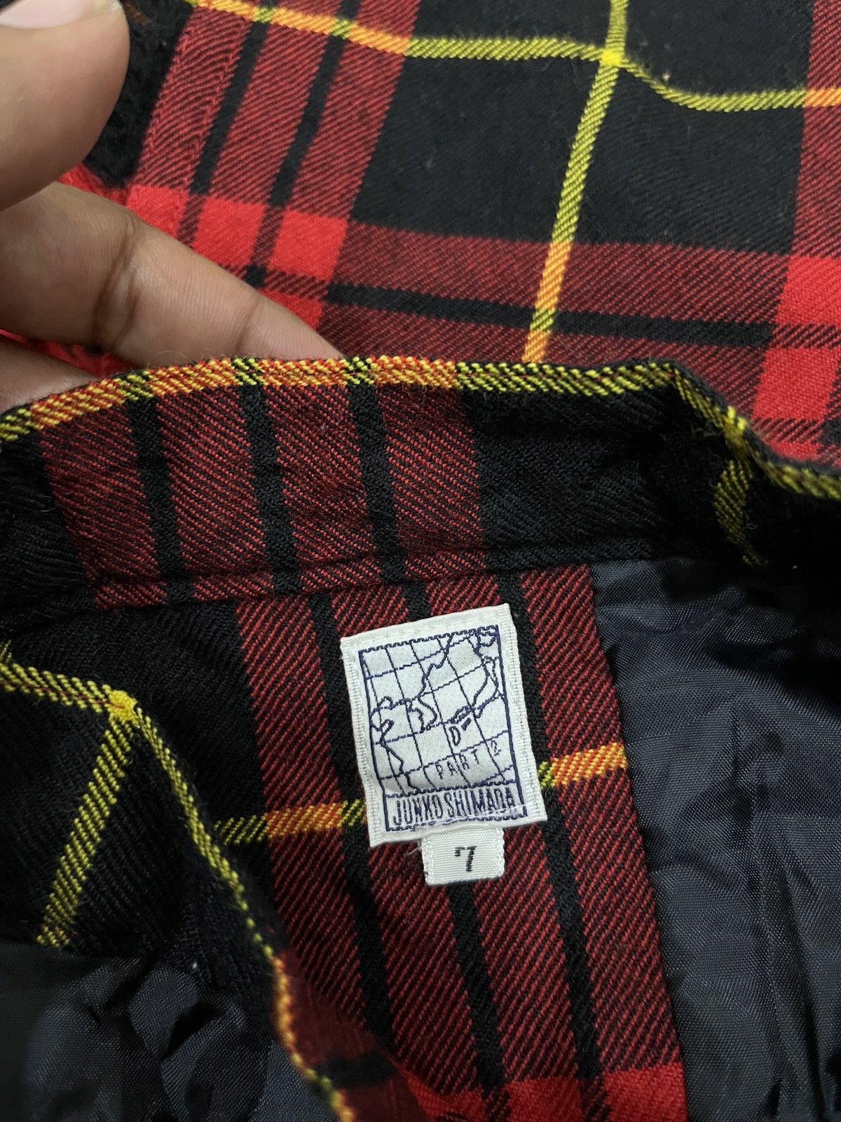 Junko Shimada (Nnnn). JUNKO SHIMADA PLAID TARTAN WRAP SKIRTS Size 24" / US 00 / IT 34 - 8 Thumbnail