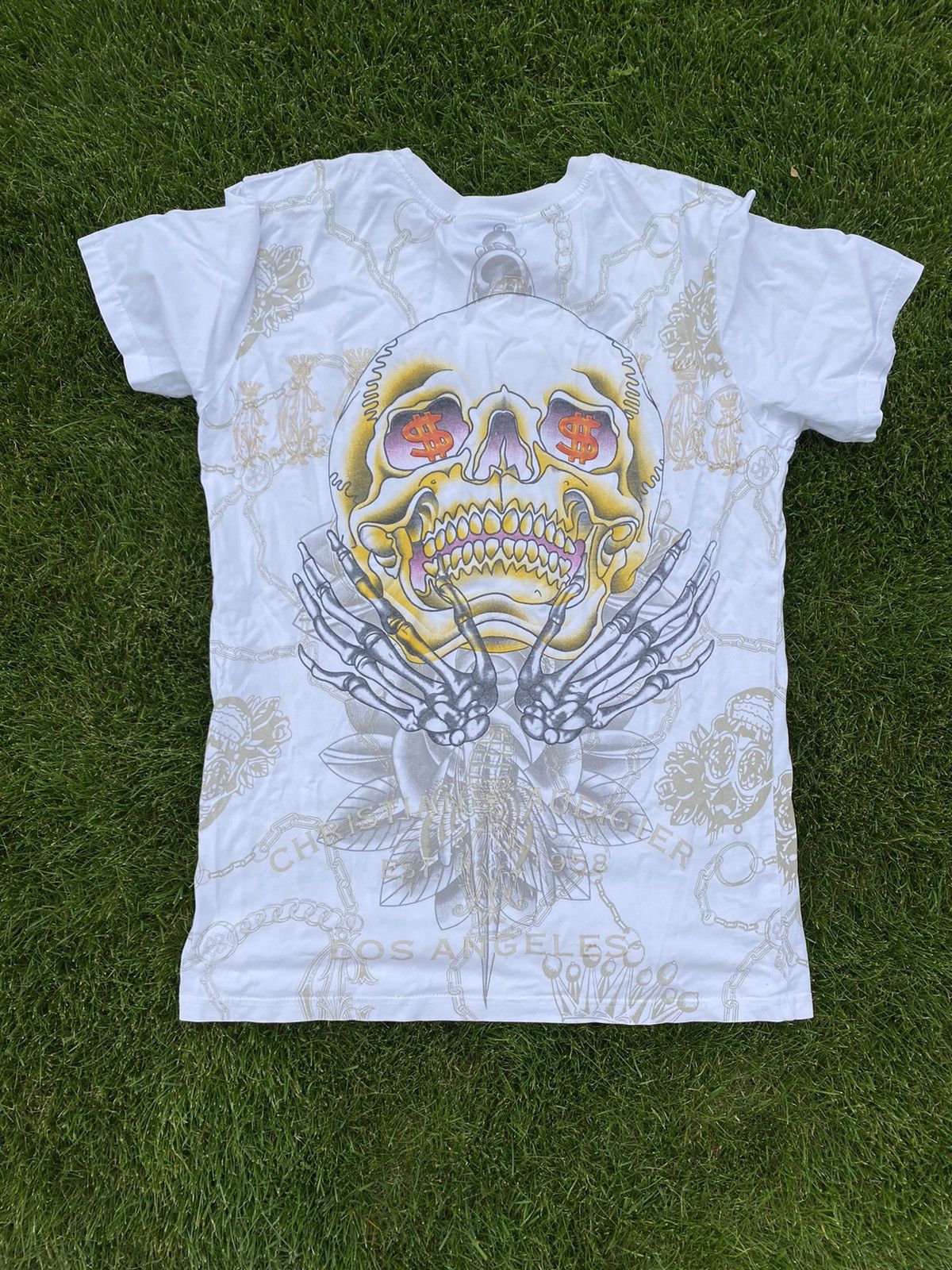 Christian Audigier Christian Audiger skull drip tshirt Size US L / EU 52-54 / 3 - 1 Thumbnail