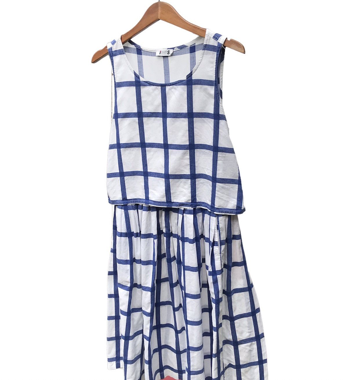 Issey Miyake × Japanese Brand Issey Miyake Grip Windowpane Dress Women Issey Miyake Size S / US 4 / IT 40 - 6 Thumbnail