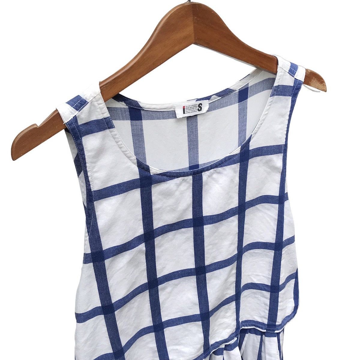Issey Miyake × Japanese Brand Issey Miyake Grip Windowpane Dress Women Issey Miyake Size S / US 4 / IT 40 - 9 Thumbnail