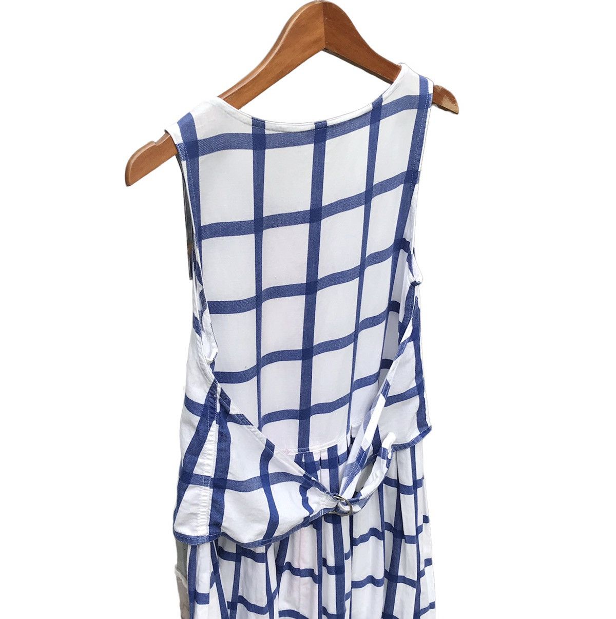 Issey Miyake × Japanese Brand Issey Miyake Grip Windowpane Dress Women Issey Miyake Size S / US 4 / IT 40 - 7 Thumbnail