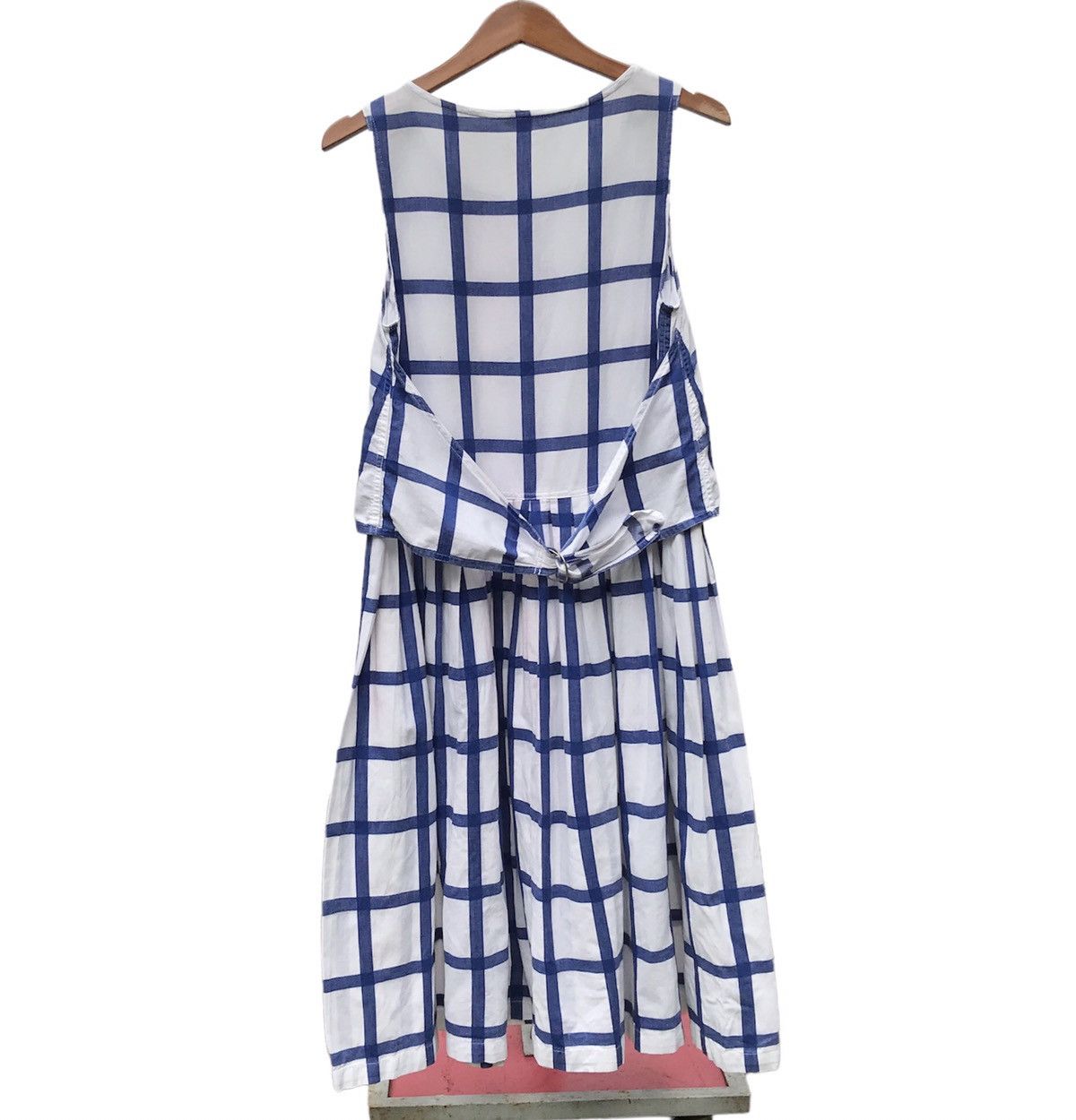 Issey Miyake × Japanese Brand Issey Miyake Grip Windowpane Dress Women Issey Miyake Size S / US 4 / IT 40 - 4 Thumbnail