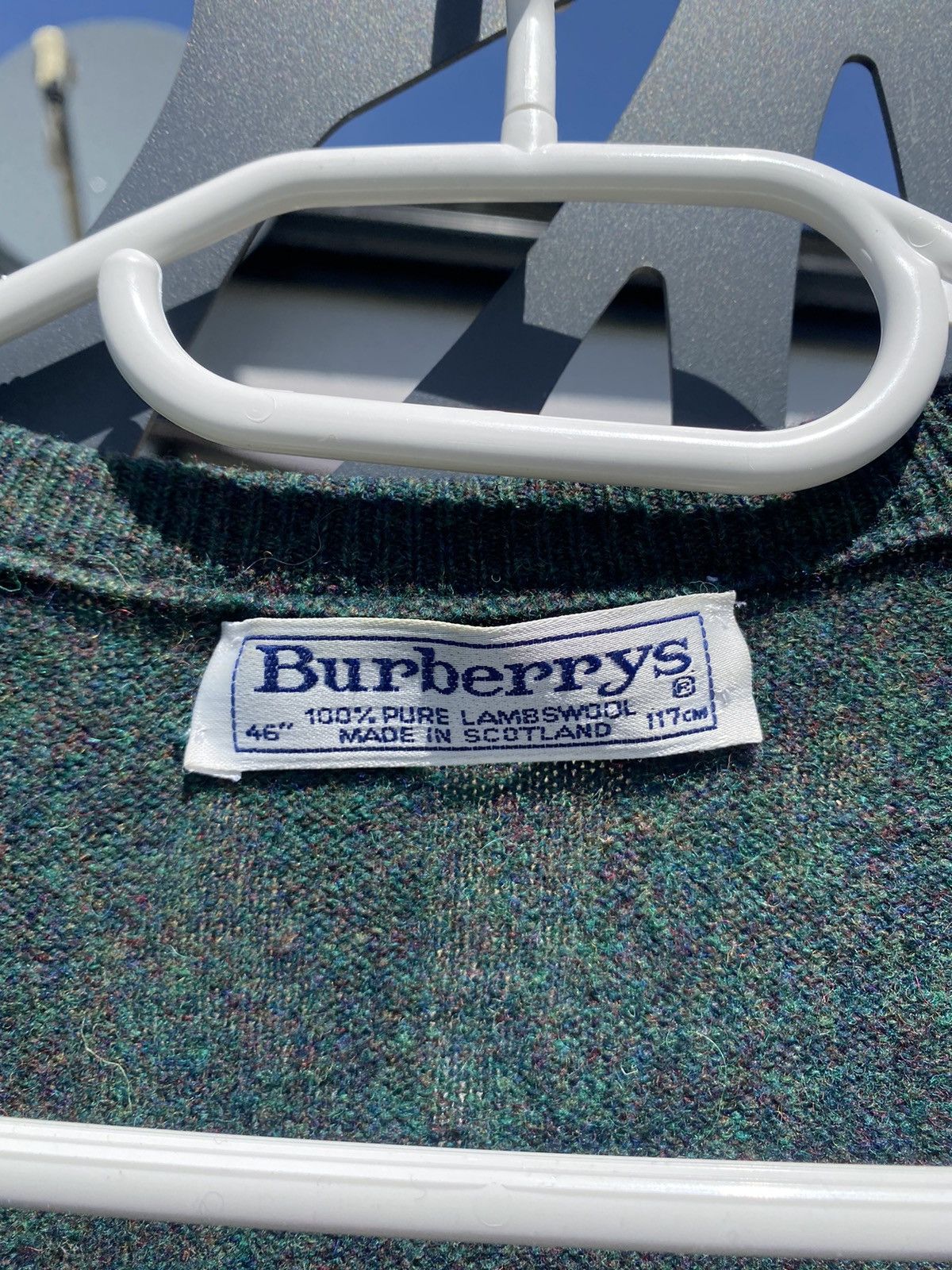 Burberry Burberrys Vintage diamond shape sweater Size US L / EU 52-54 / 3 - 3 Thumbnail