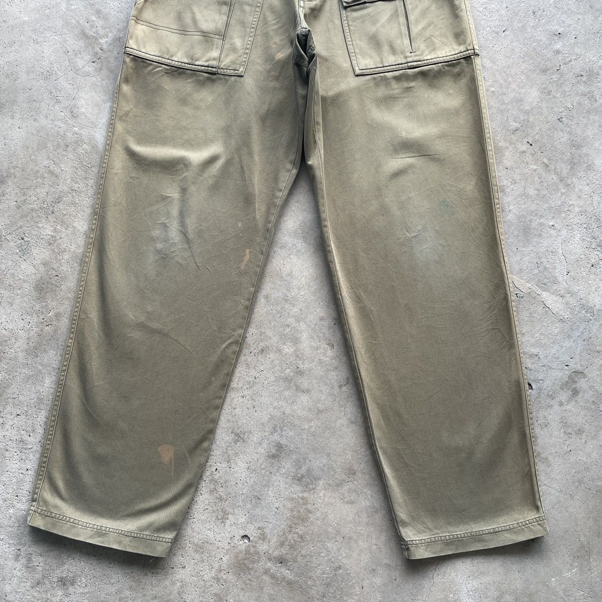 Vintage THRASHED🔥 Vintage Military Style FADED/STAIN Trousers Pants Size US 32 / EU 48 - 4 Thumbnail