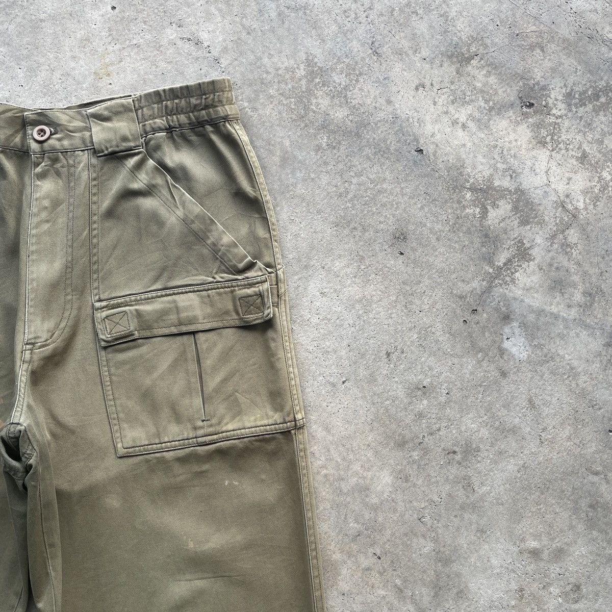Vintage THRASHED🔥 Vintage Military Style FADED/STAIN Trousers Pants Size US 32 / EU 48 - 6 Thumbnail