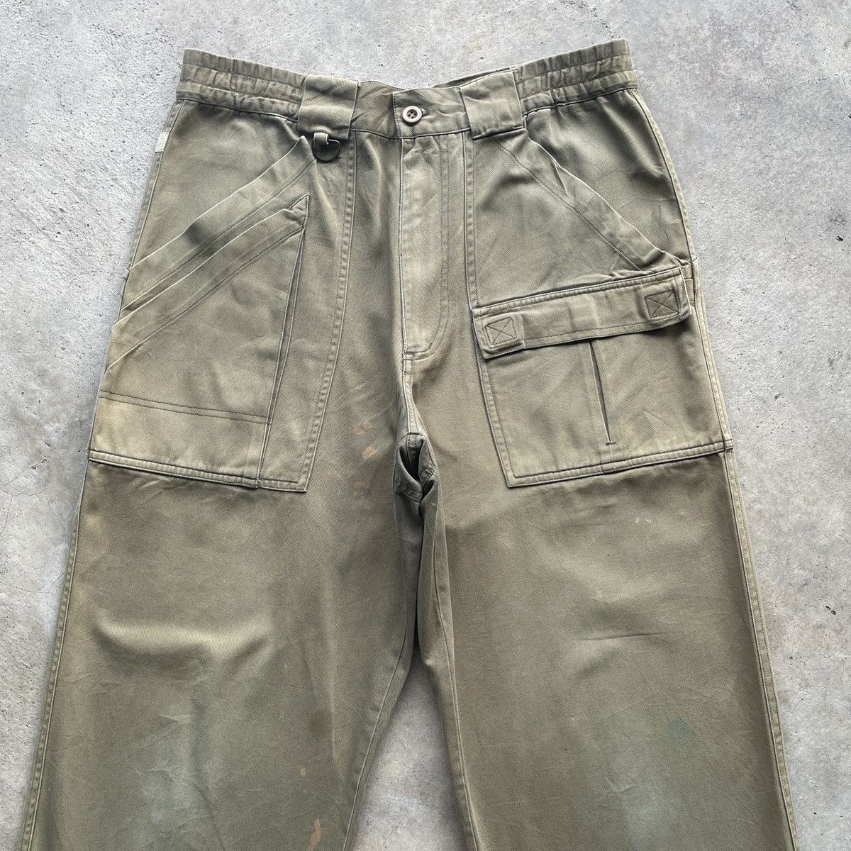 Vintage THRASHED🔥 Vintage Military Style FADED/STAIN Trousers Pants Size US 32 / EU 48 - 3 Thumbnail
