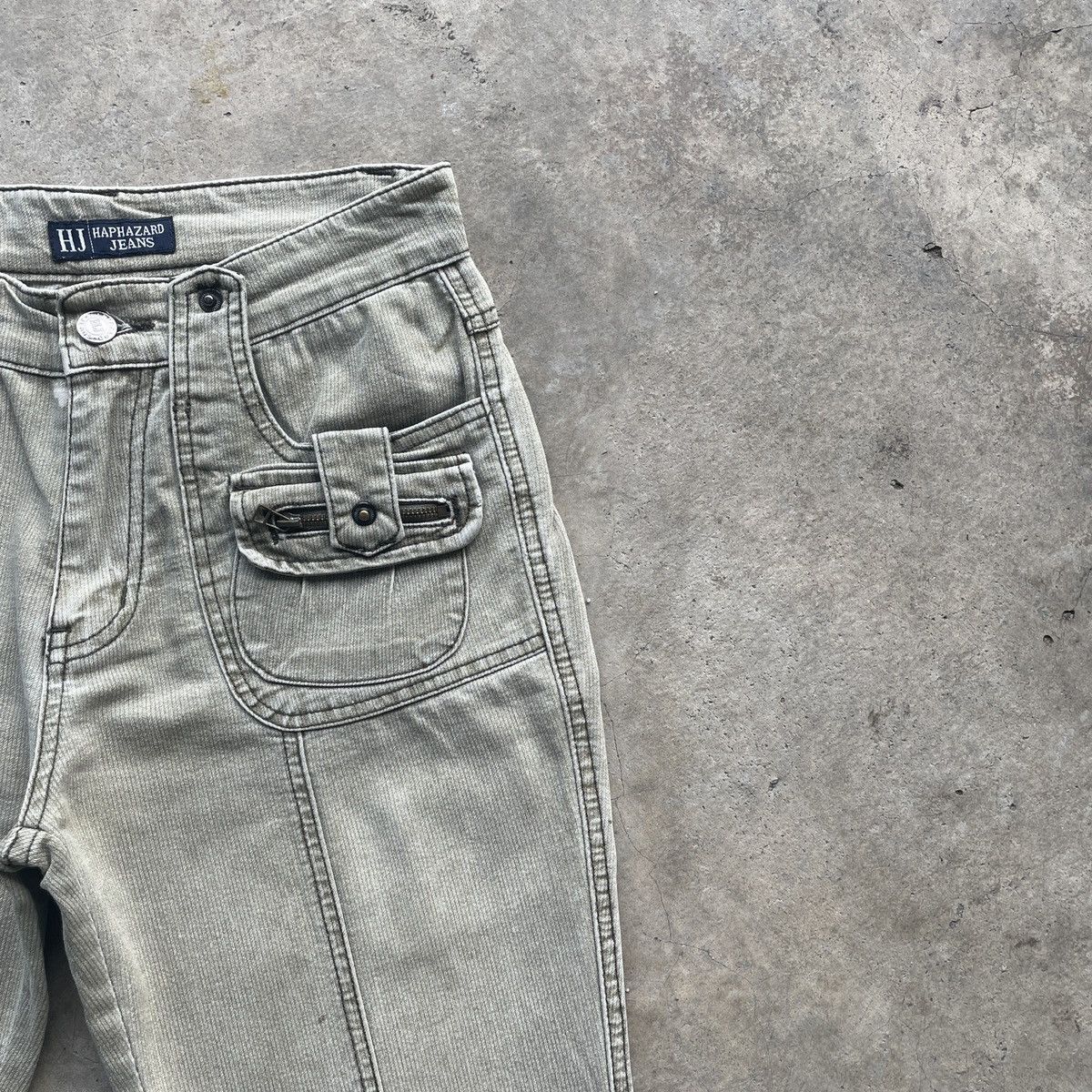 Japanese Brand RARE🔥 Vintage HapHazard Faded FLARE Bush Trousers Pants W26 Size US 26 / EU 42 - 6 Thumbnail