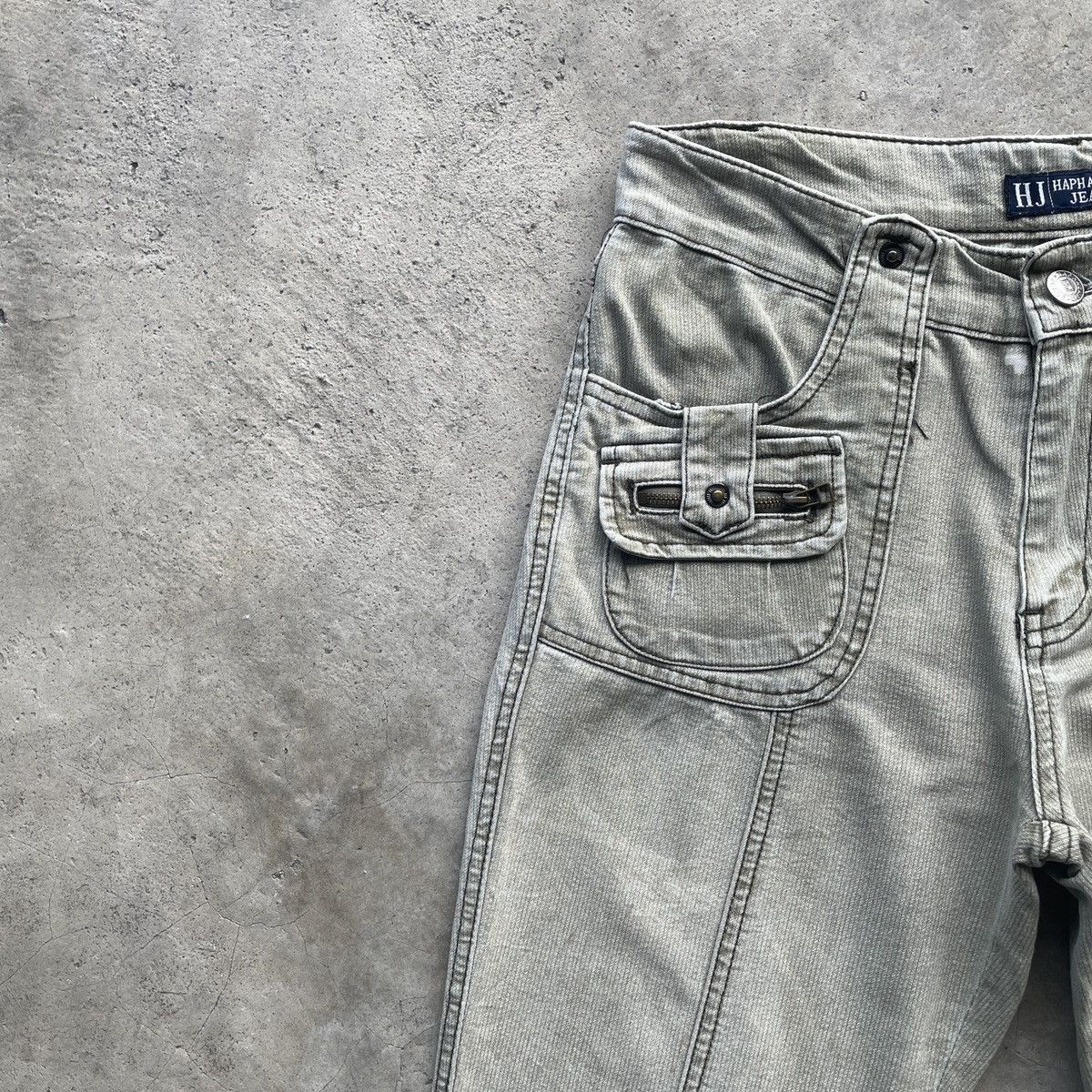 Japanese Brand RARE🔥 Vintage HapHazard Faded FLARE Bush Trousers Pants W26 Size US 26 / EU 42 - 5 Thumbnail