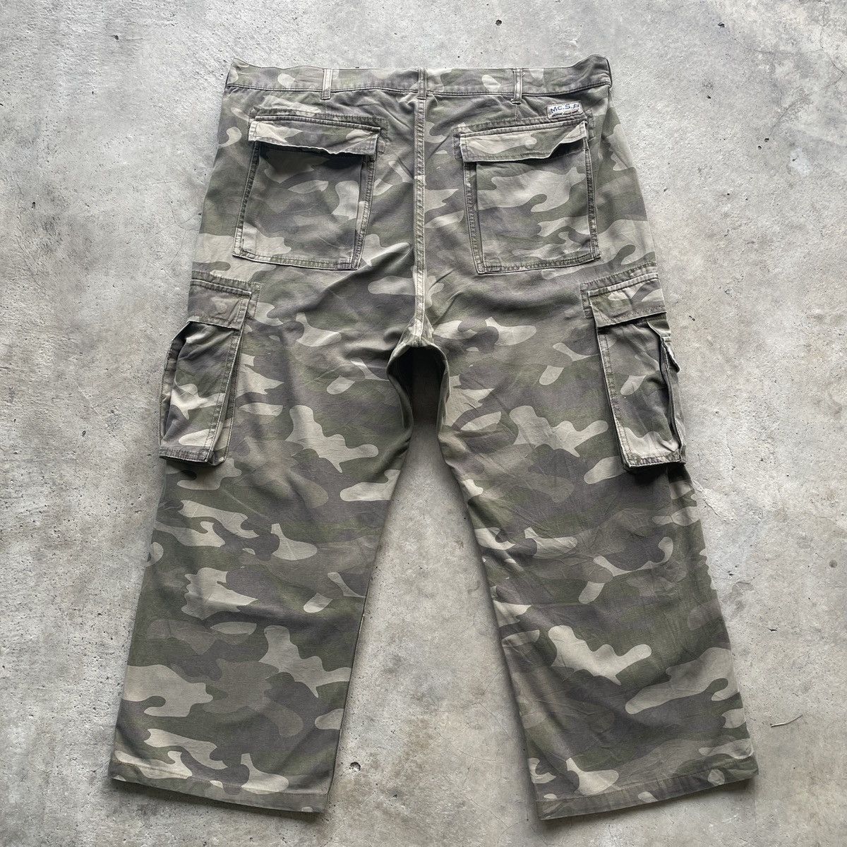 Japanese Brand W41🔥 Vintage Mc.sp Faded Camo Cargo 8 Pocket Pants Tactical Size US 41 - 11 Thumbnail