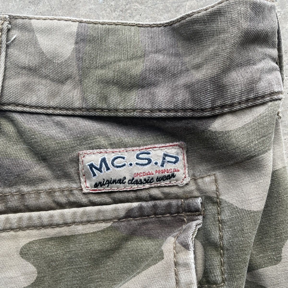 Japanese Brand W41🔥 Vintage Mc.sp Faded Camo Cargo 8 Pocket Pants Tactical Size US 41 - 7 Thumbnail