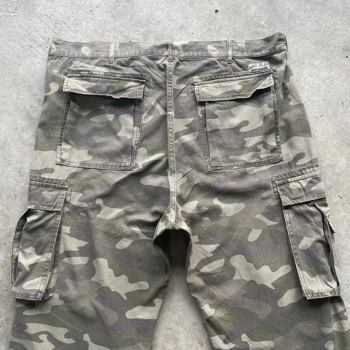 Japanese Brand W41🔥 Vintage Mc.sp Faded Camo Cargo 8 Pocket Pants Tactical Size US 41 - 9 Thumbnail