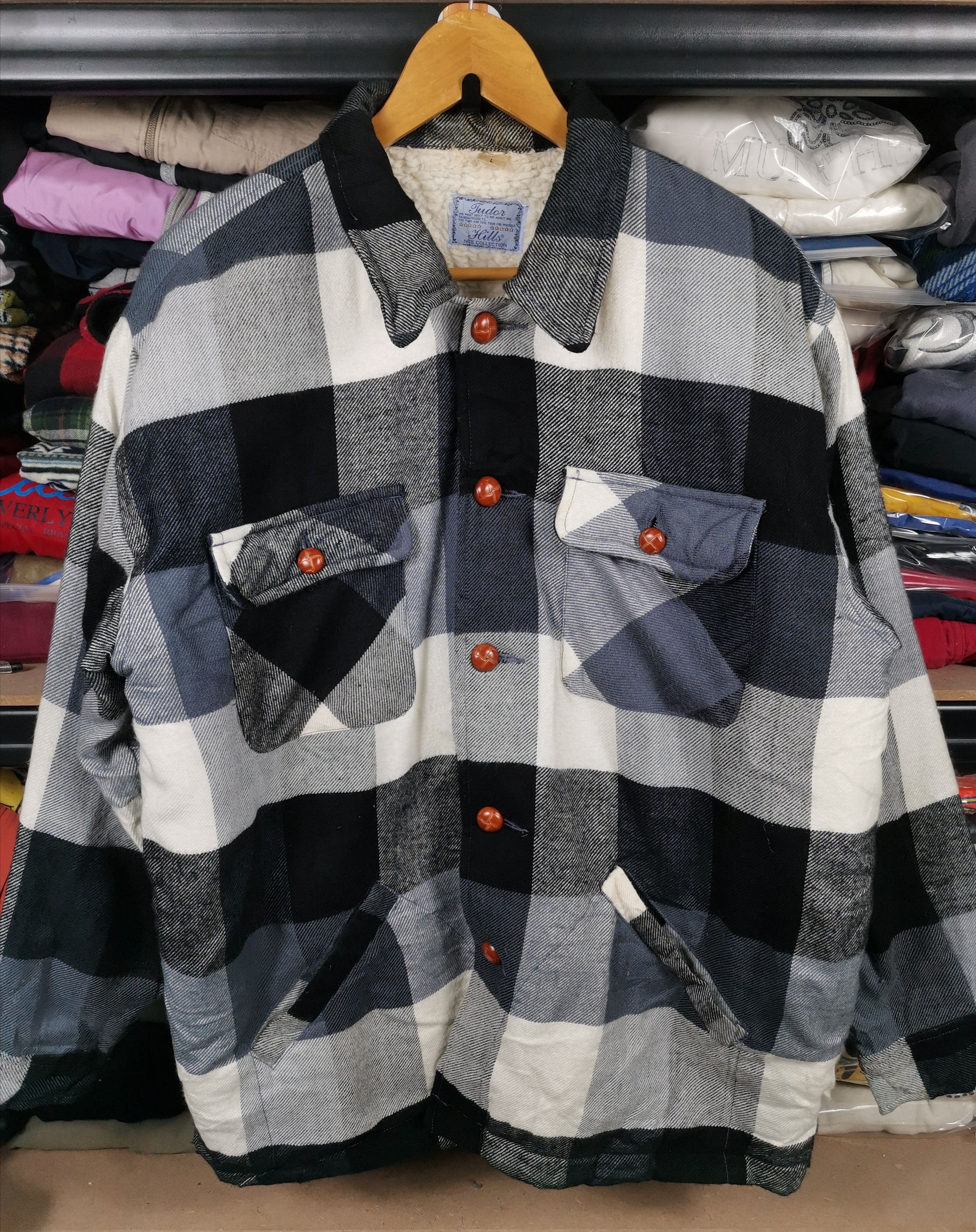 Japanese Brand Vintage Japanese Tudor Hills Plaid Flannel Shirt Jacket Size US L / EU 52-54 / 3 - 1 Thumbnail