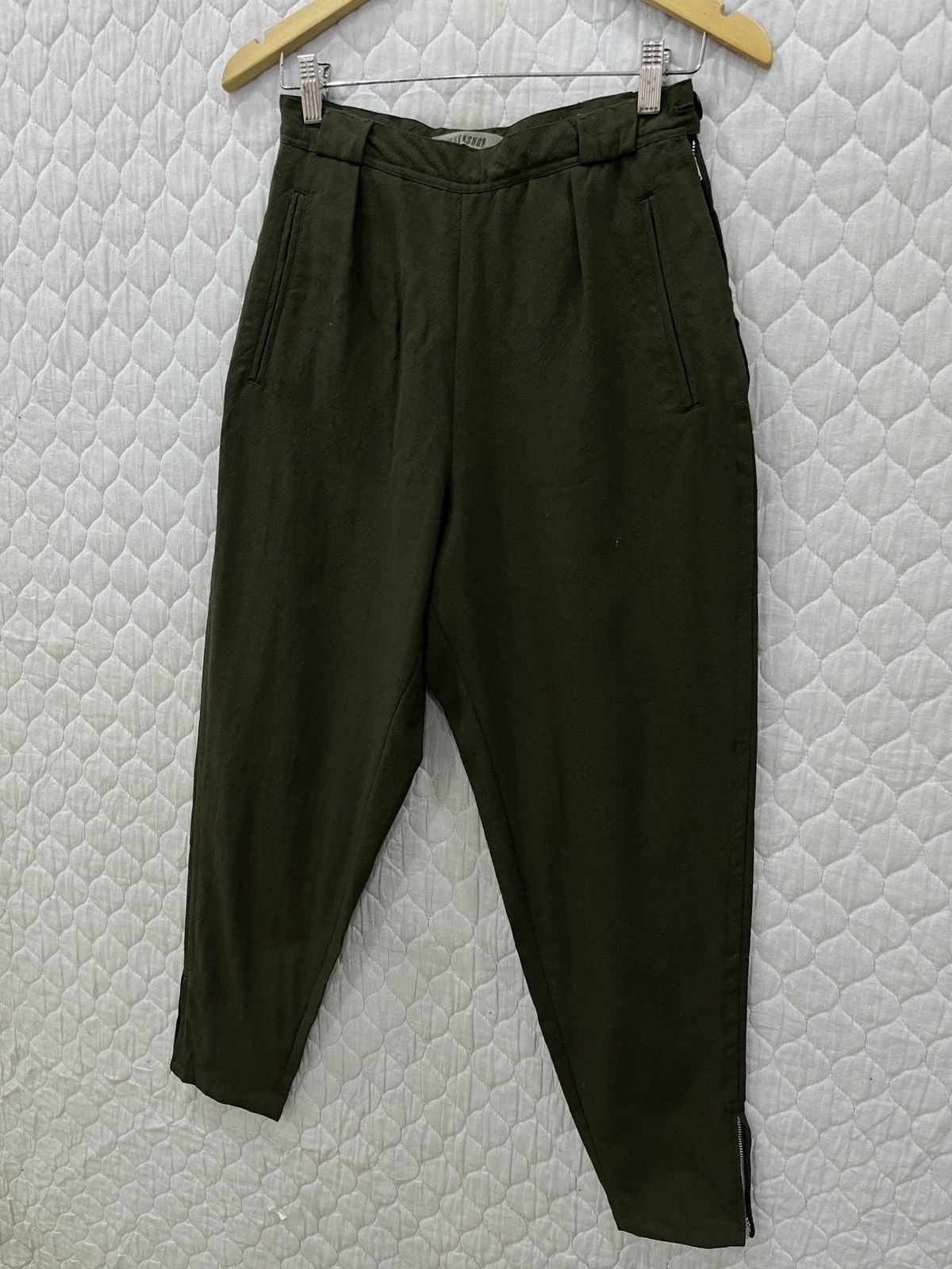 Yohji Yamamoto (Rrr). VINTAGE Y’S FOR MEN WORKSHOP WOOL PANTS Size 27" / US 4 / IT 40 - 2 Thumbnail
