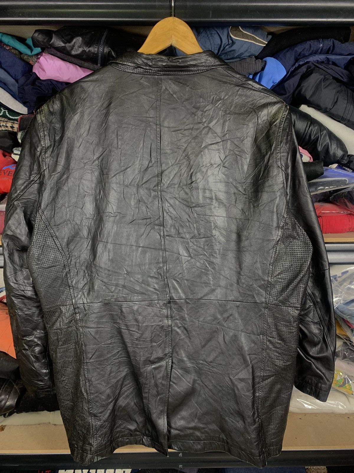 Japanese Brand Vintage Garbasus Angelo Sheepskin Leather Jacket Size US XL / EU 56 / 4 - 3 Thumbnail