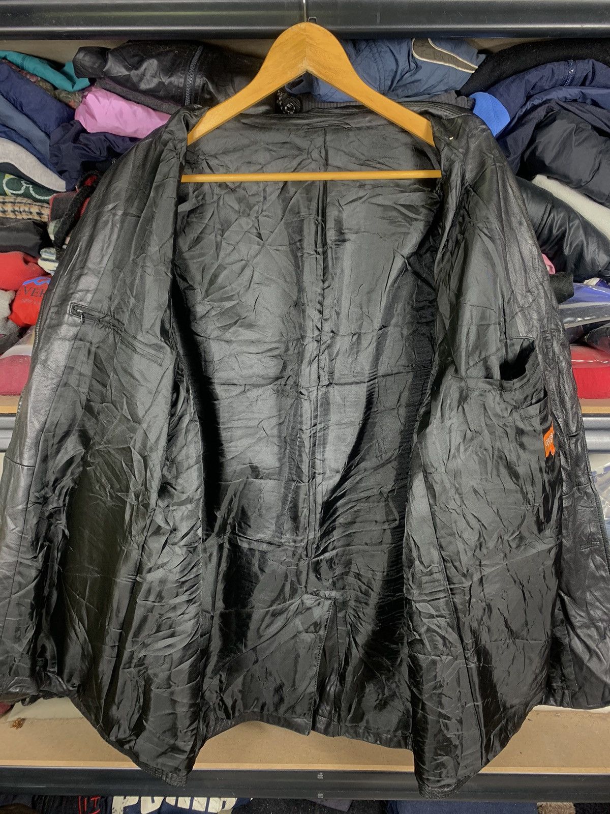 Japanese Brand Vintage Garbasus Angelo Sheepskin Leather Jacket Size US XL / EU 56 / 4 - 2 Thumbnail