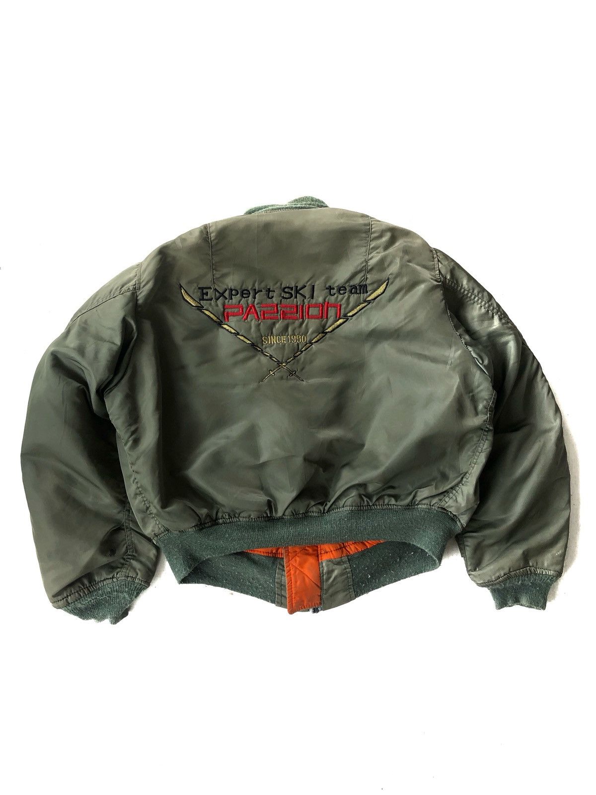 Alpha Industries Vtg Alpha 🇺🇸 Expert Ski Staff MA-1 Flight Jacket Size US L / EU 52-54 / 3 - 2 Thumbnail