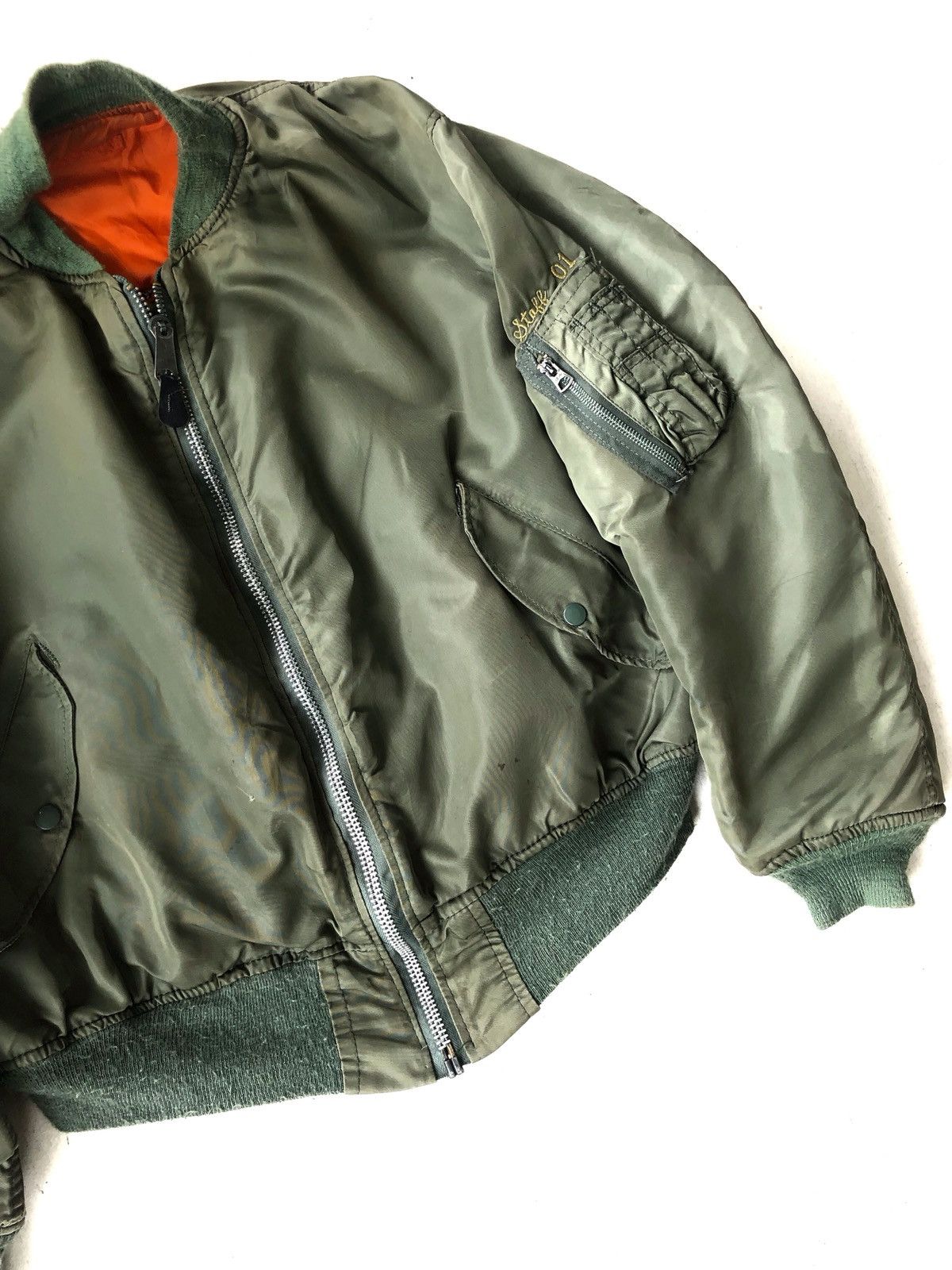Alpha Industries Vtg Alpha 🇺🇸 Expert Ski Staff MA-1 Flight Jacket Size US L / EU 52-54 / 3 - 4 Thumbnail