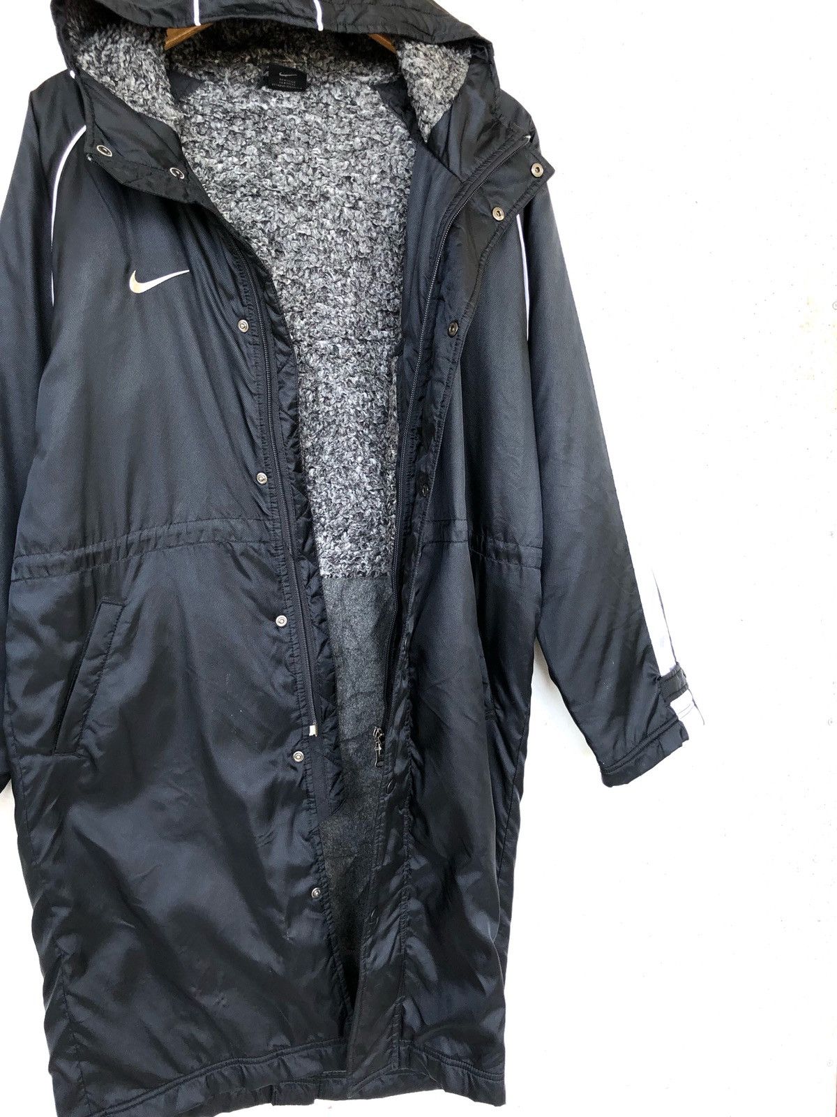 Nike DOPE🔥Swoosh Logo Sherpa Lining Long Hood Jacket Size US M / EU 48-50 / 2 - 5 Thumbnail