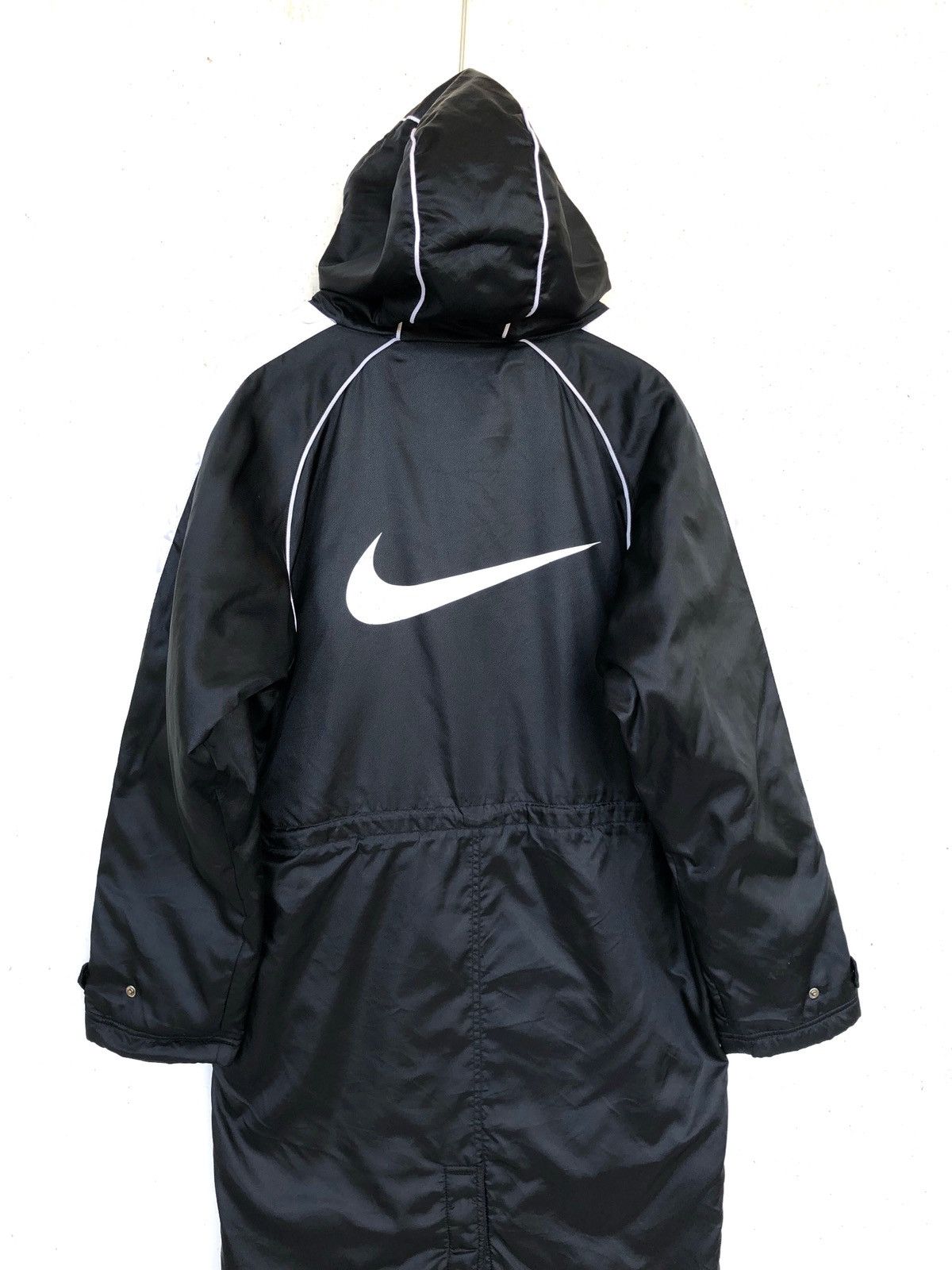 Nike DOPE🔥Swoosh Logo Sherpa Lining Long Hood Jacket Size US M / EU 48-50 / 2 - 2 Thumbnail