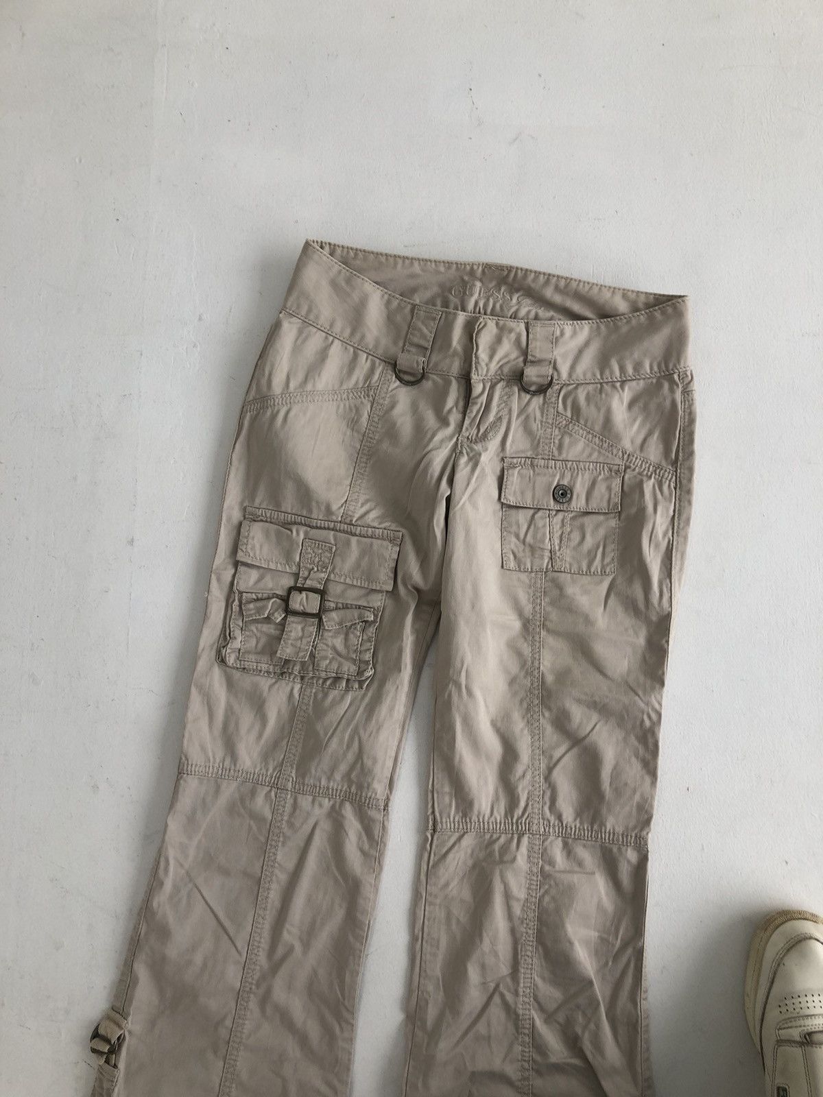 20471120 Guees jeans flare bandage pants wide leg Y2K Size 23" - 3 Thumbnail