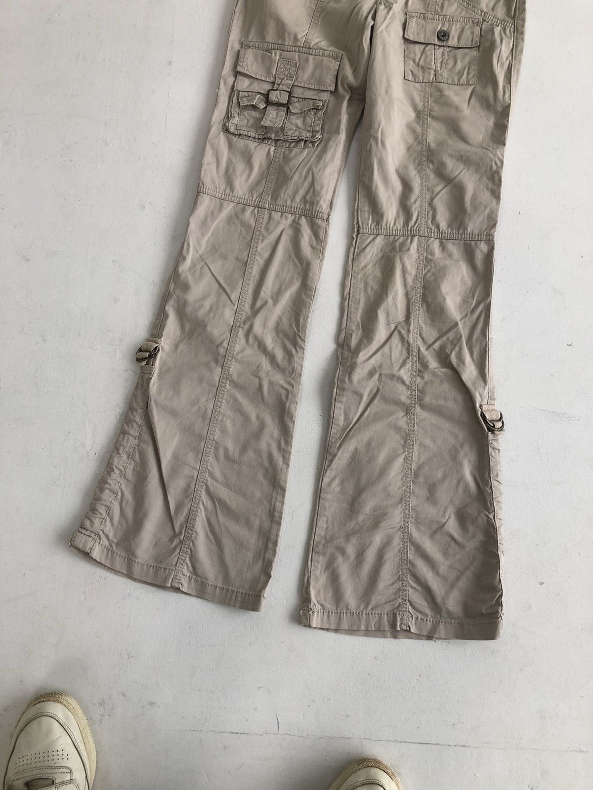 20471120 Guees jeans flare bandage pants wide leg Y2K Size 23" - 4 Thumbnail