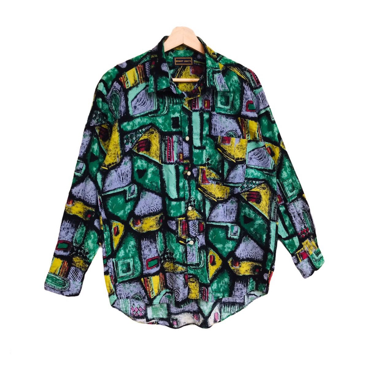Japanese Brand Bright Lights Pop art abstract retro multicolor oxford Size US M / EU 48-50 / 2 - 2 Thumbnail