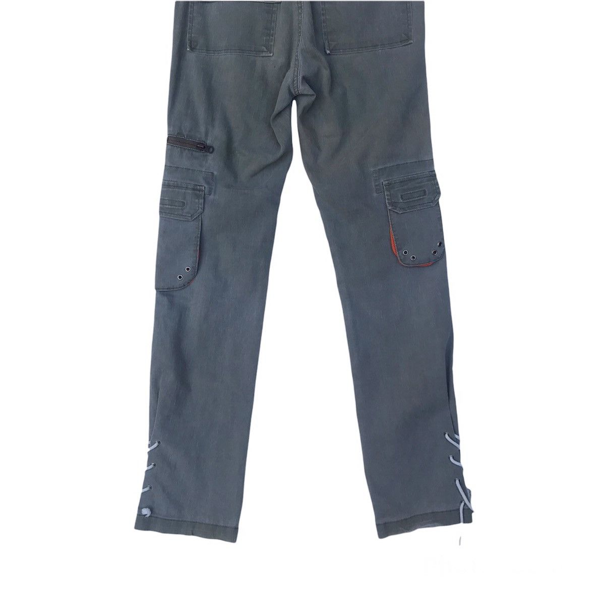 Japanese Brand Vigoss 8pockets BELTED LACE-UP multipocket cargo slimfit Size US 27 - 6 Thumbnail
